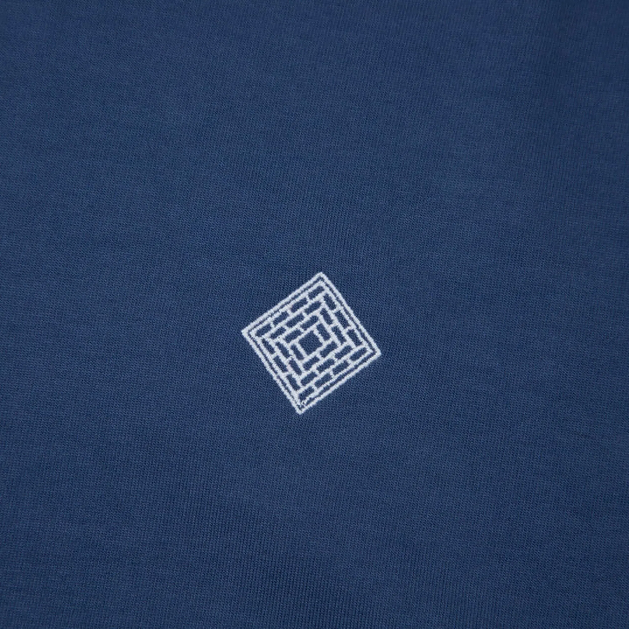 The National Skate Co The National Embroidered Logo T-Shirt Harbour Blue