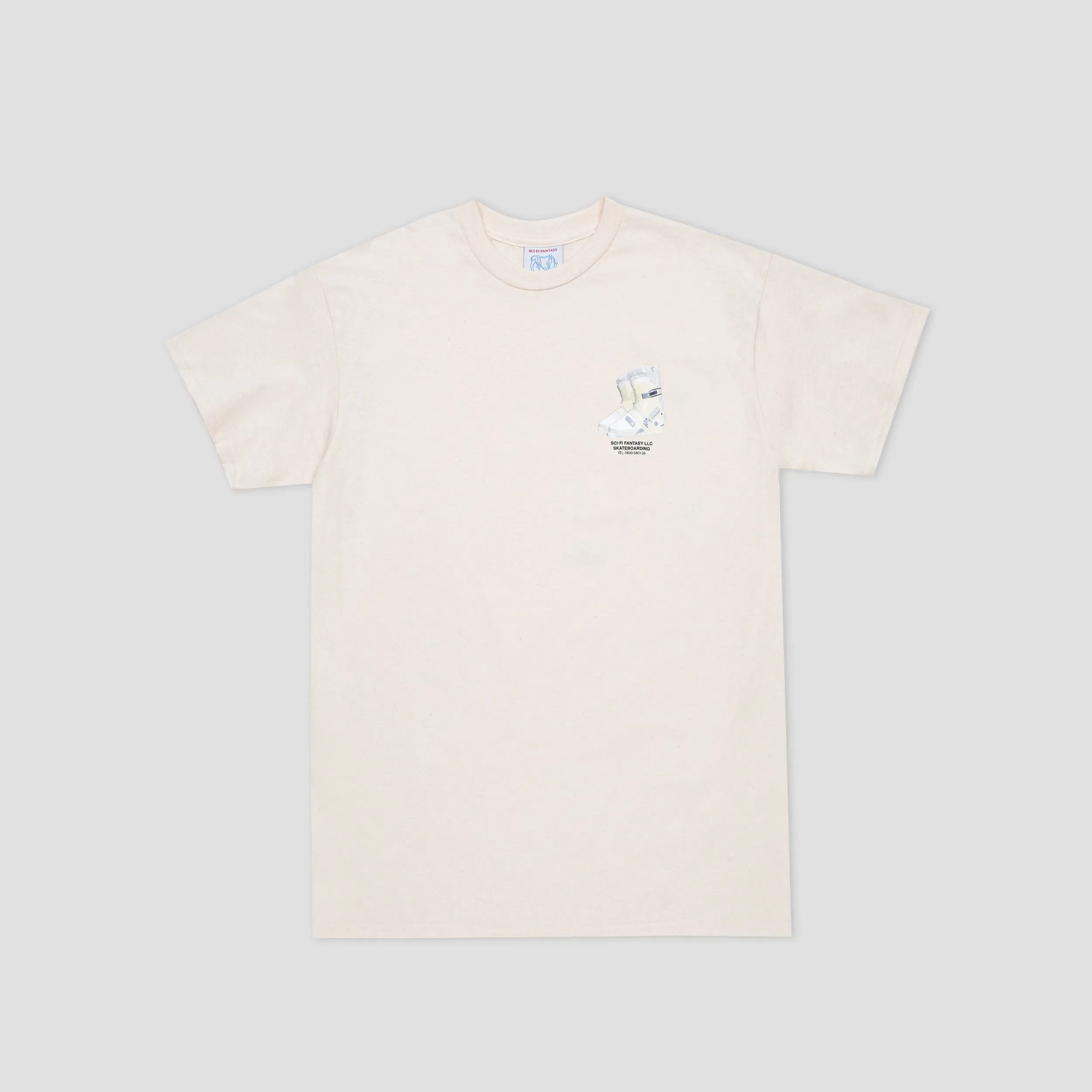 Sci-Fi Fantasy Ski Boot T-Shirt Natural
