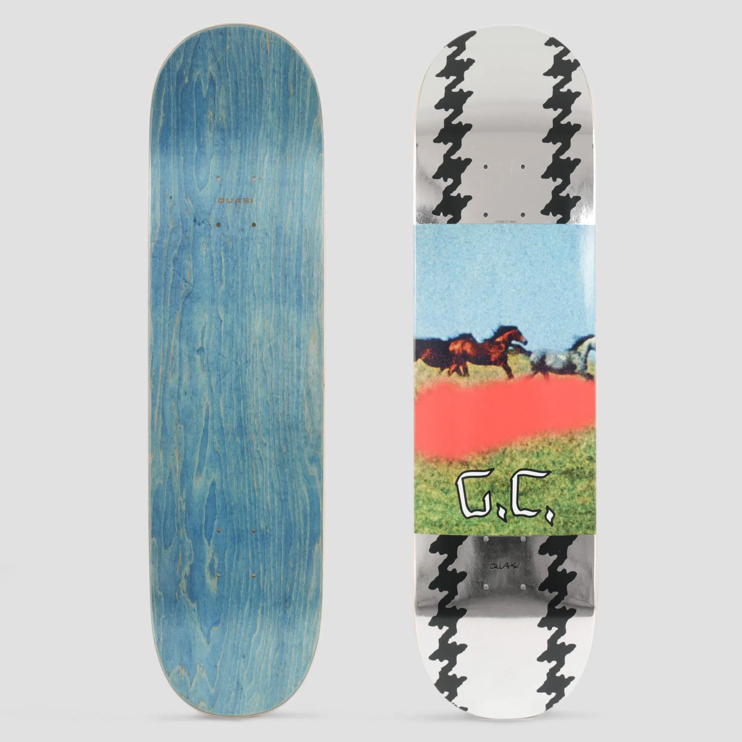 Quasi Skateboards Quasi 8.125 Crockett Horses Skateboard Deck