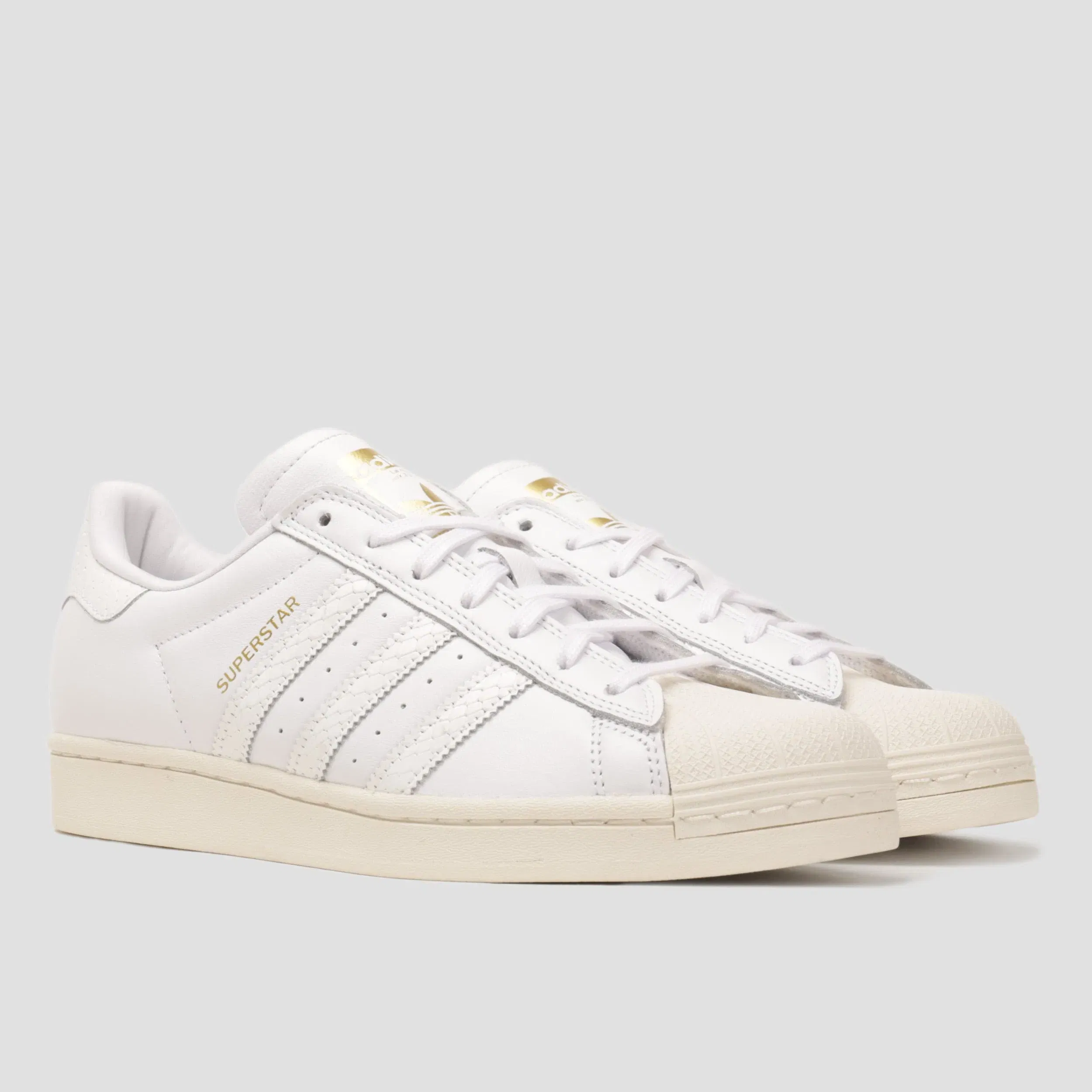 adidas Superstar Adv Skate Shoes Footwear White / Footwear White / Gold Metallic