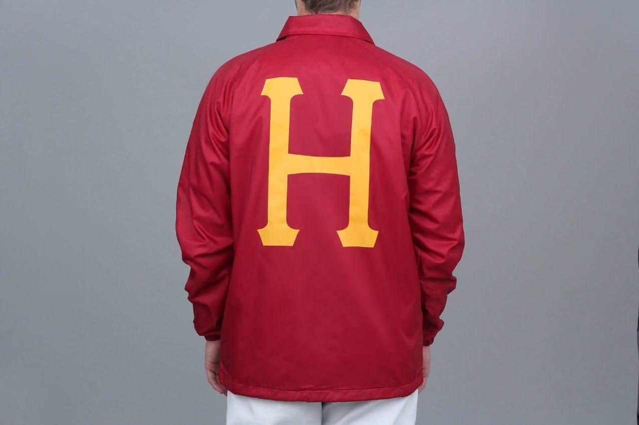 HUF Recruit Coaches Jacket Red