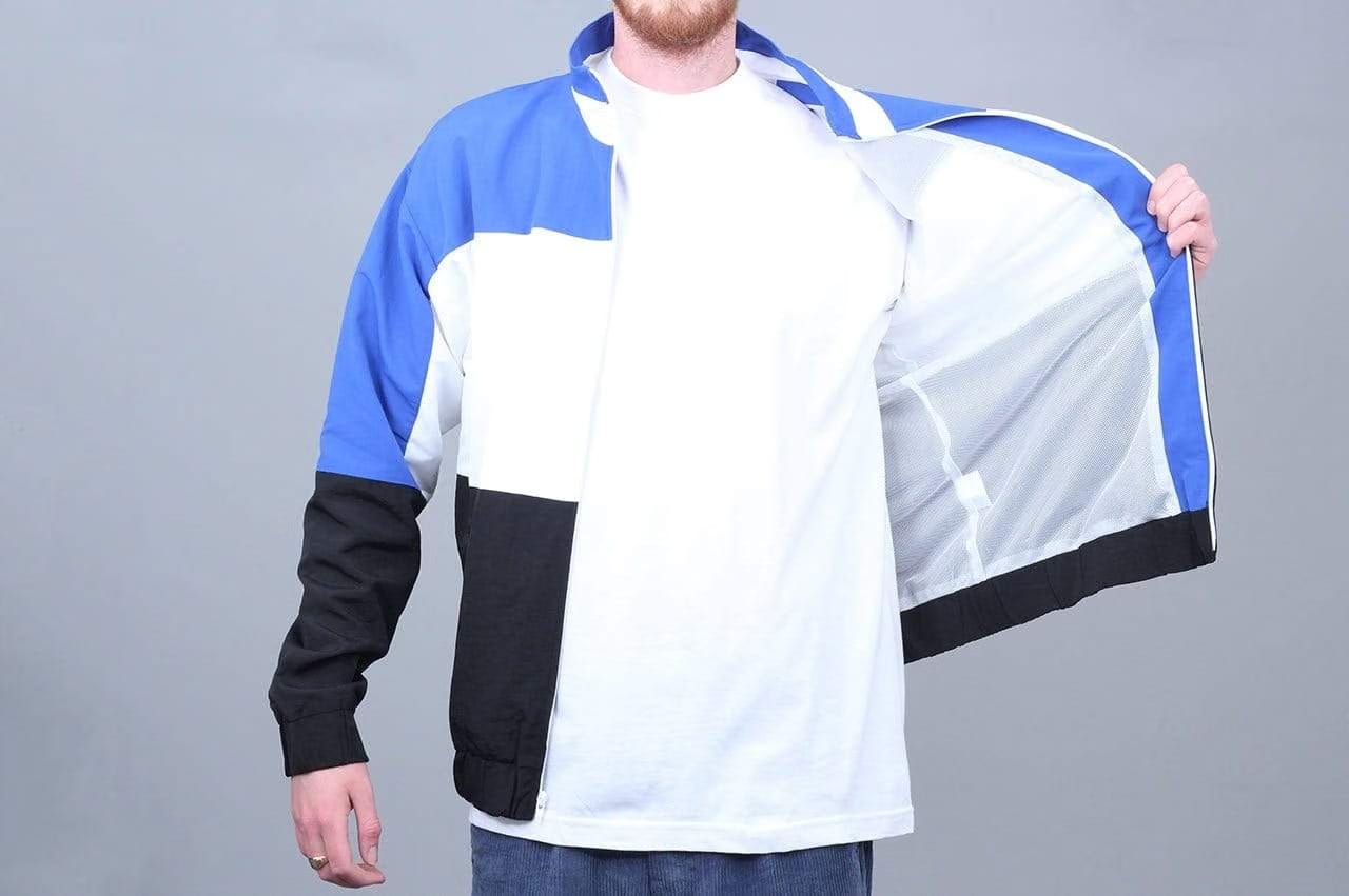 Grand Collection Nylon Jacket White / Blue