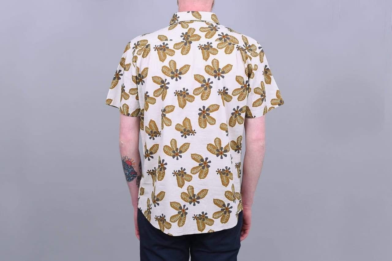 Brixton Charter Woven SS Shirt Bone / Bronze
