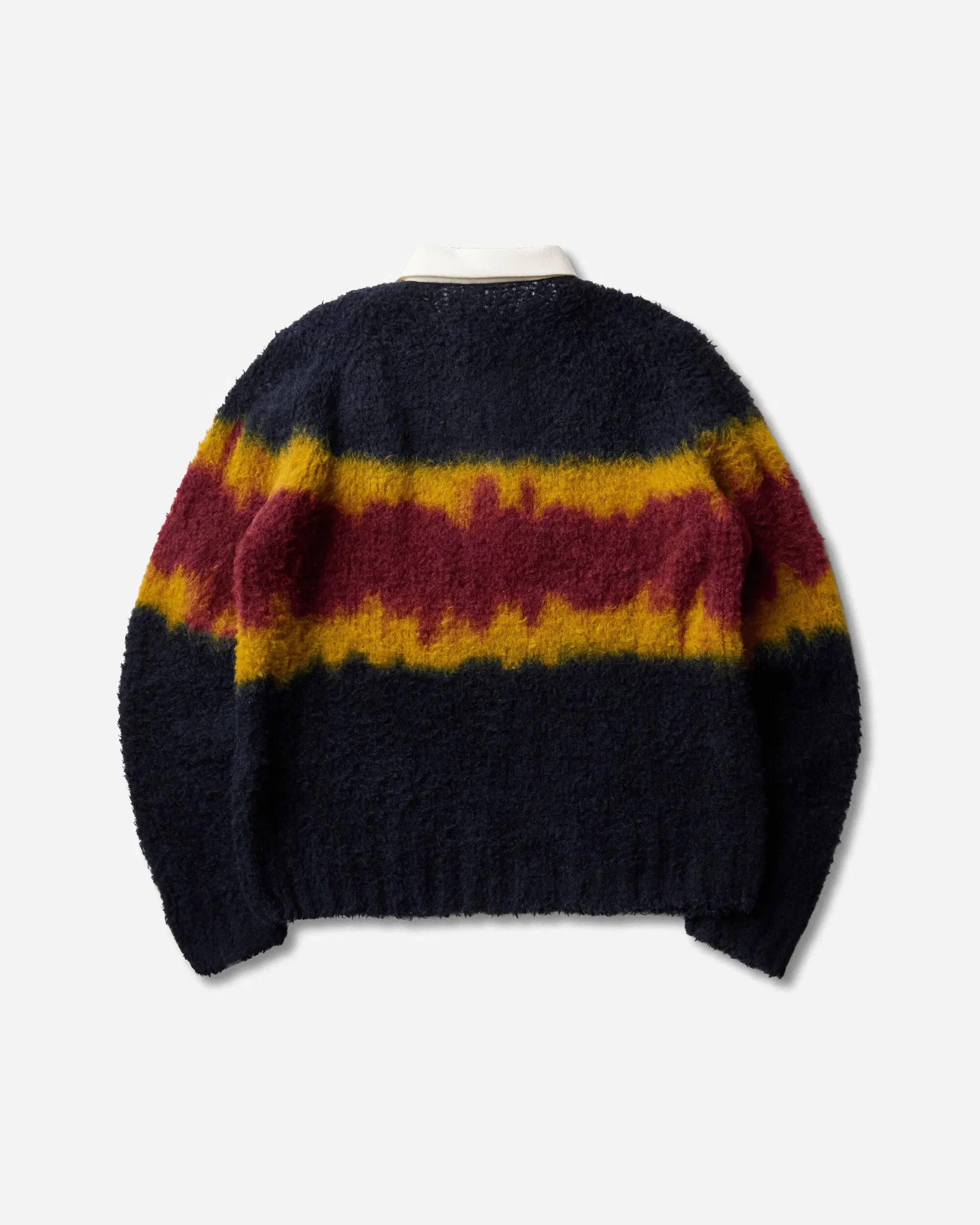 Sacai Men's Chusen-Dyed Knit Polo Shirt Multicolor