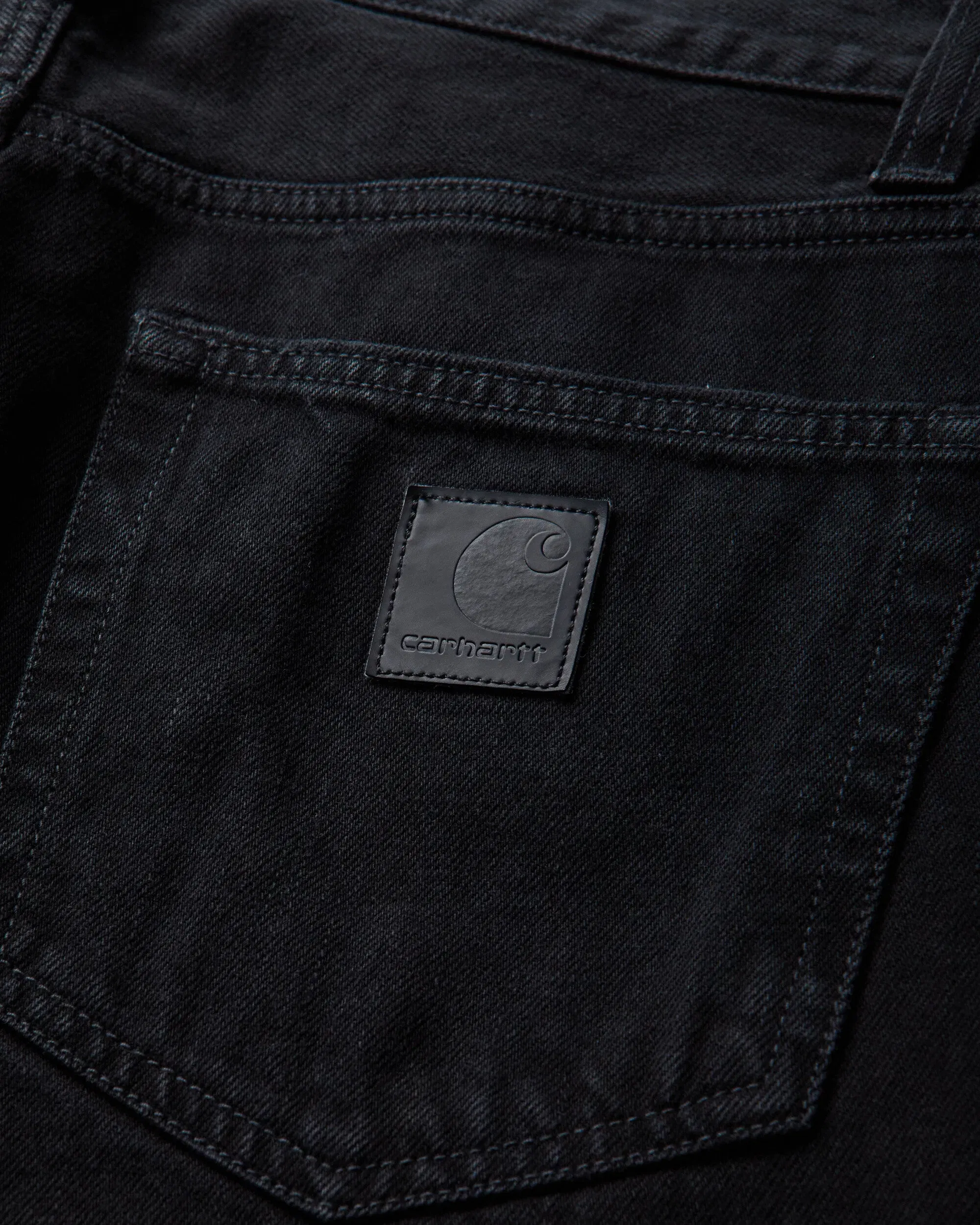 Carhartt WIP Men's Aaron Pants Black (Rinsed)
