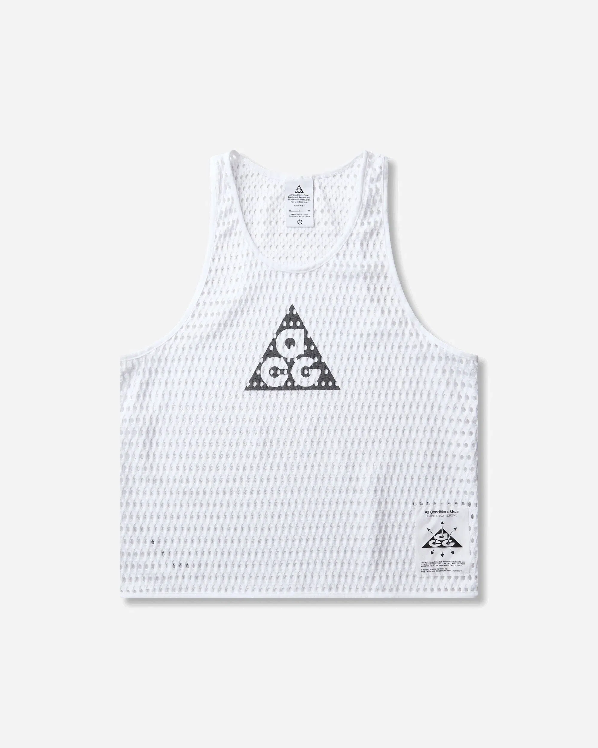 Nike Men's ACG Radical AirFlow Dri-FIT Trail Running Tank Top White