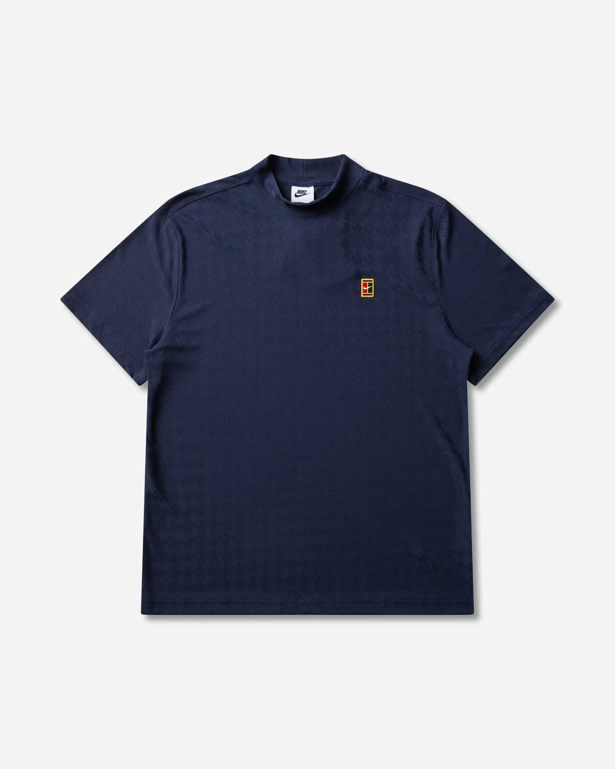 Nike Men's Club Rules Aero-FIT Mock-Neck T-Shirt Obsidian