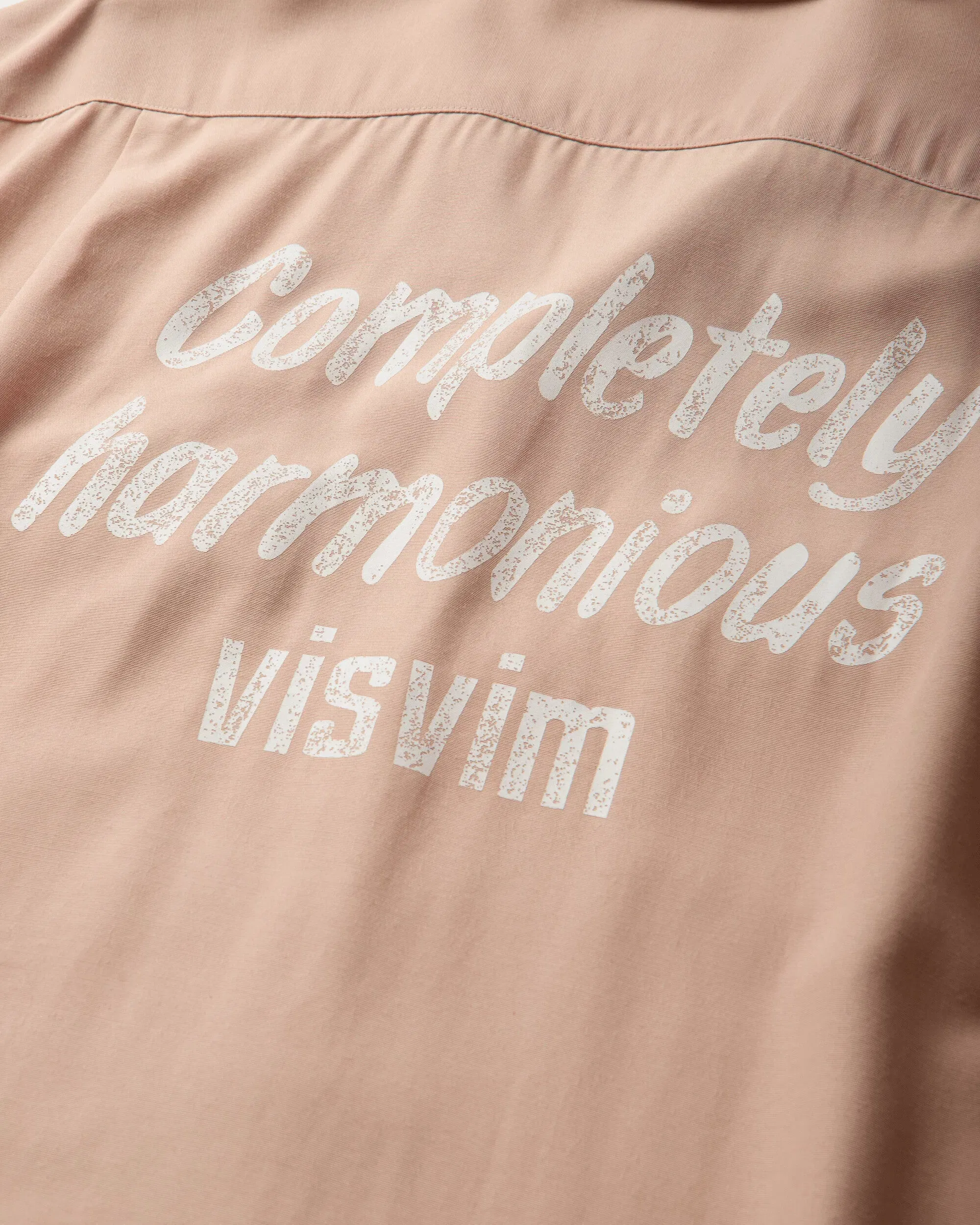 visvim Men's Keesey Shortsleeve Shirt Light Pink