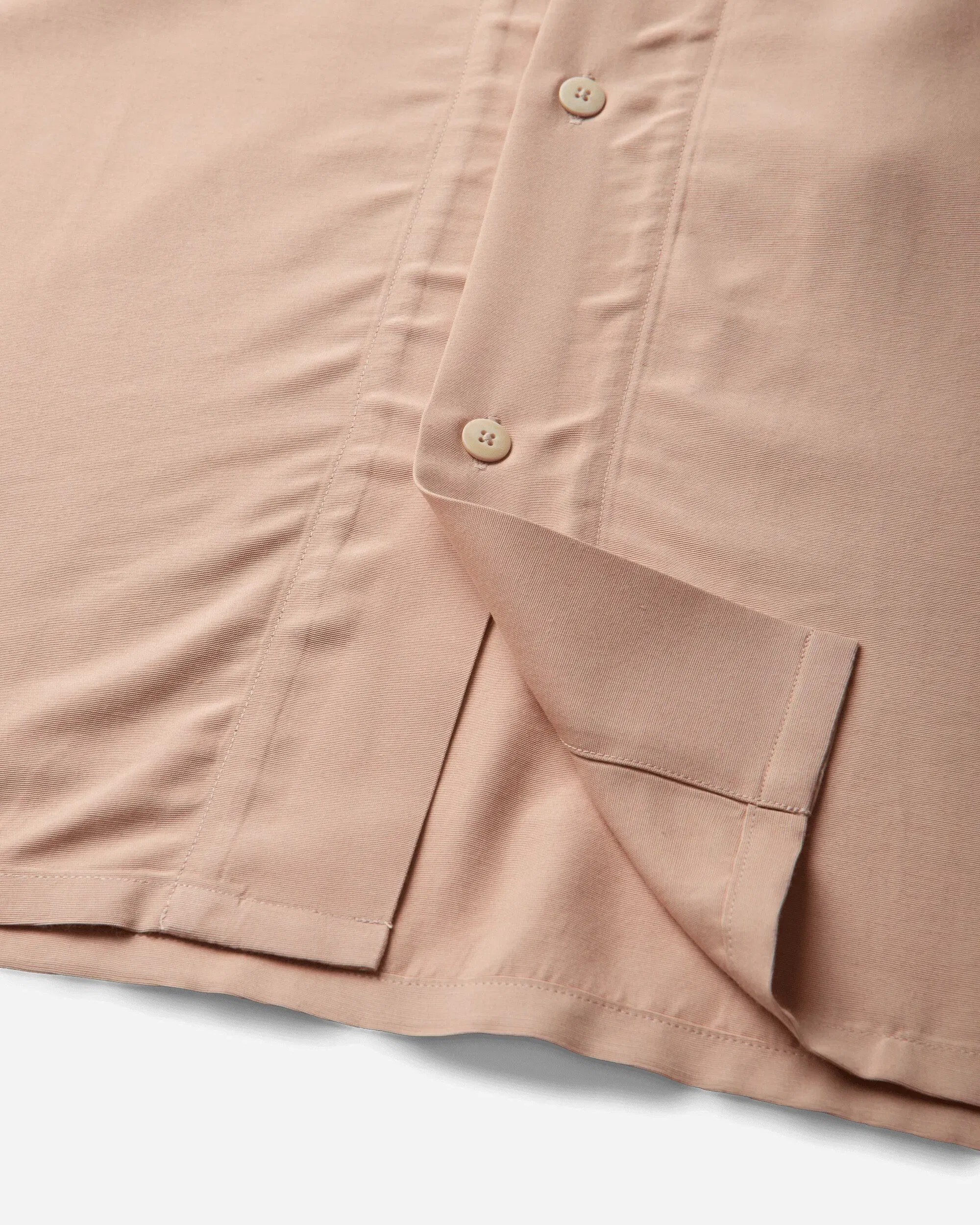 visvim Men's Keesey Shortsleeve Shirt Light Pink