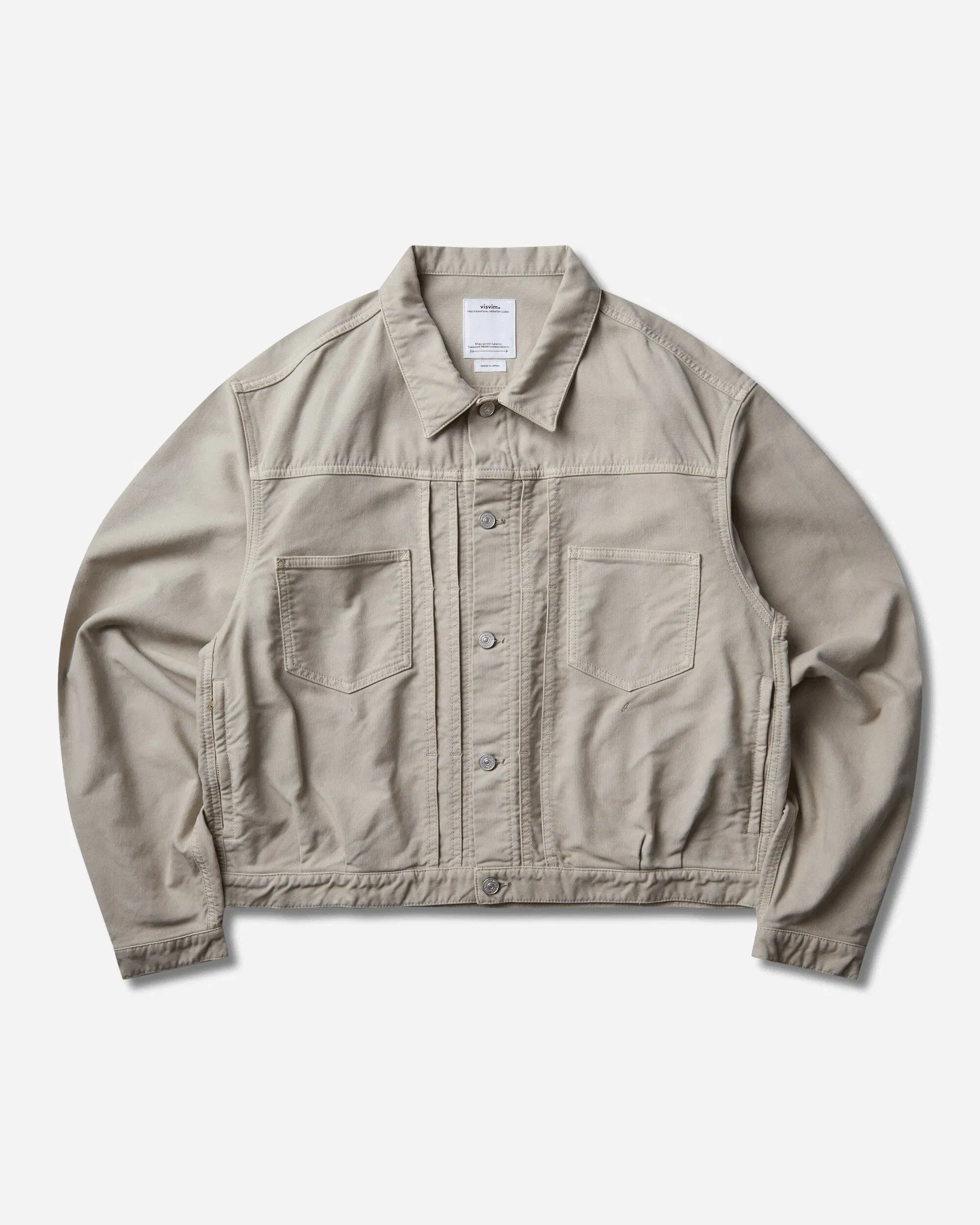 visvim Men's Chore Jacket G.Cords Ivory