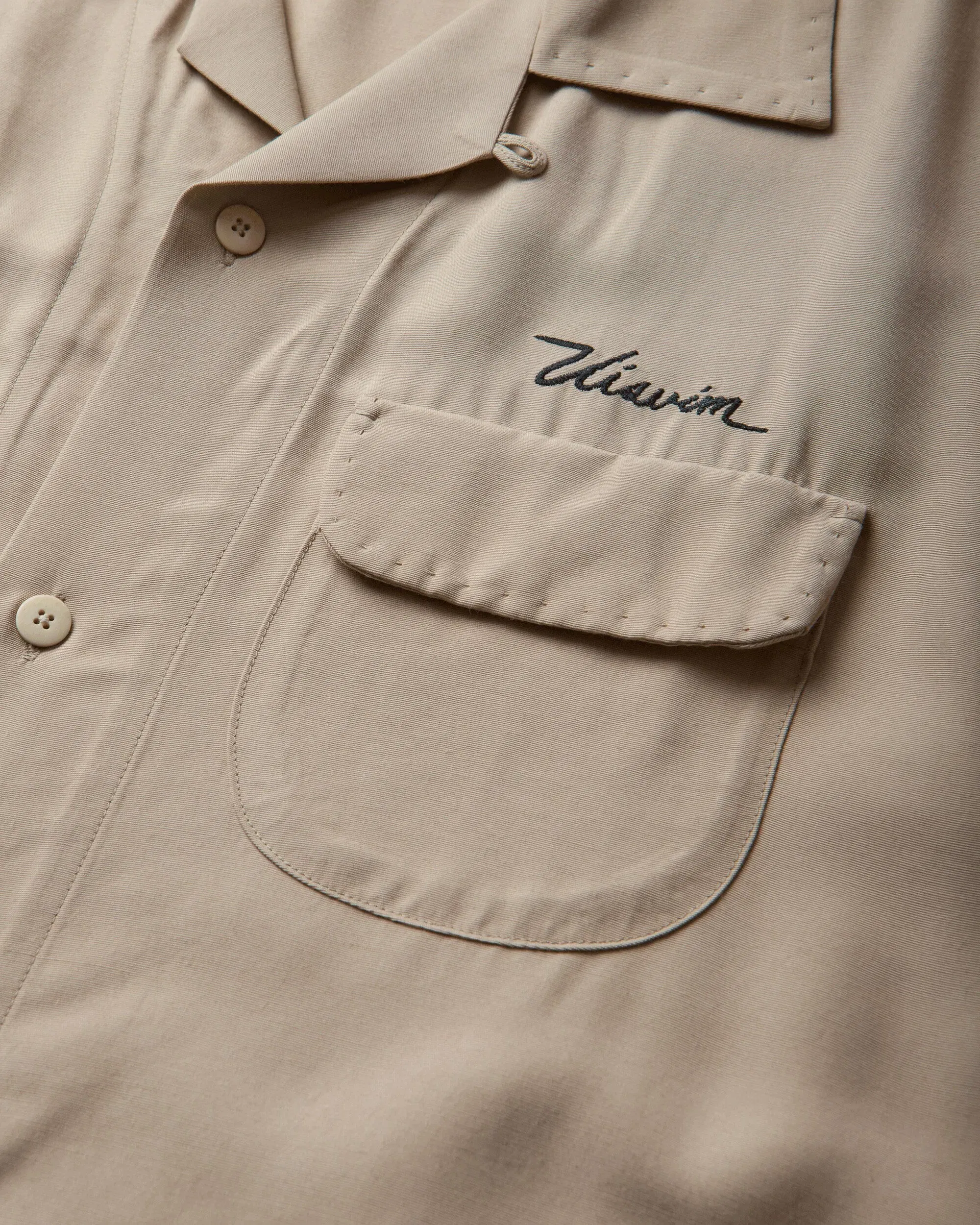 visvim Men's Keesey Shortsleeve Shirt Ivory