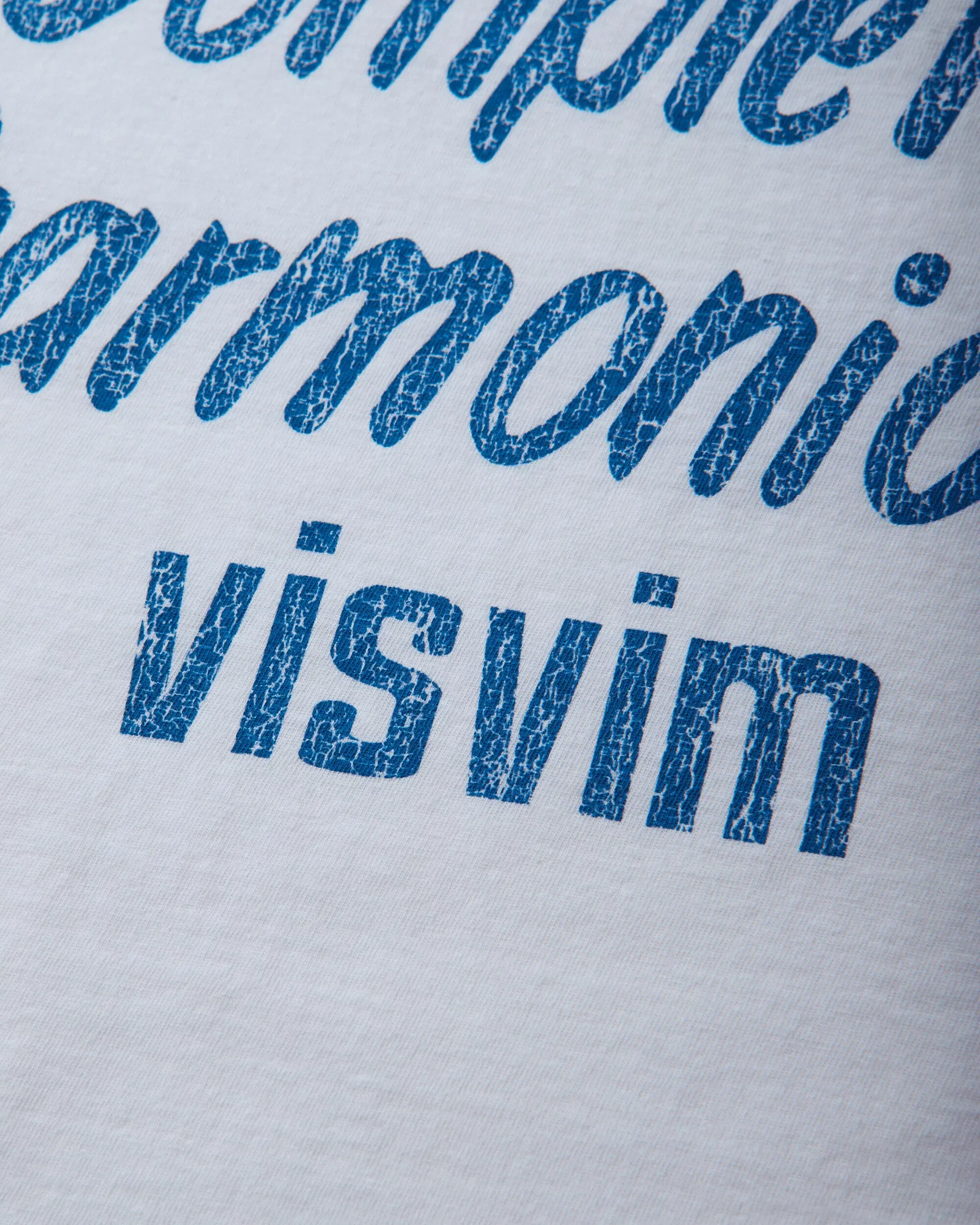 visvim Men's Jumbo T-Shirt DMGD White