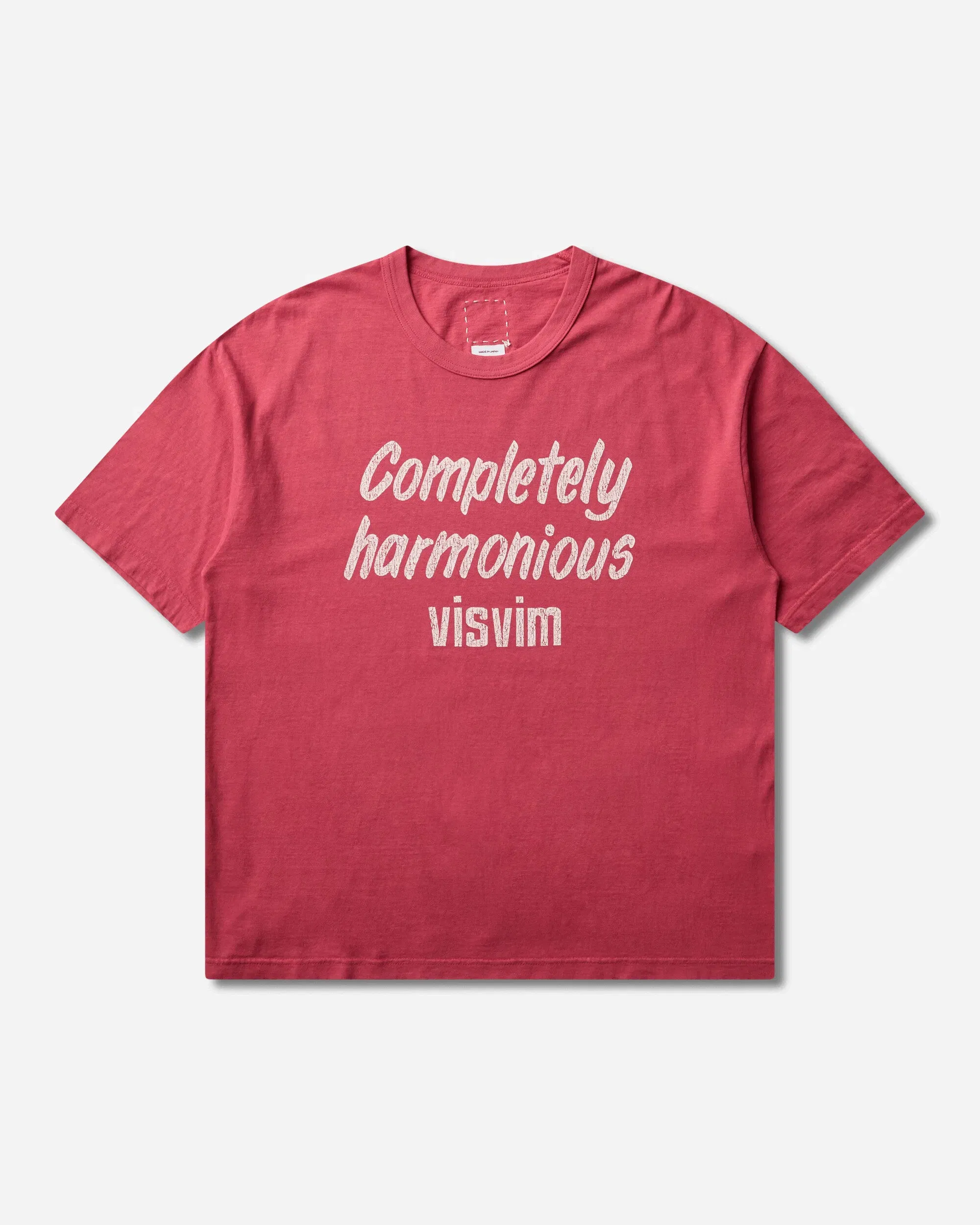 visvim Men's Jumbo T-Shirt DMGD Red
