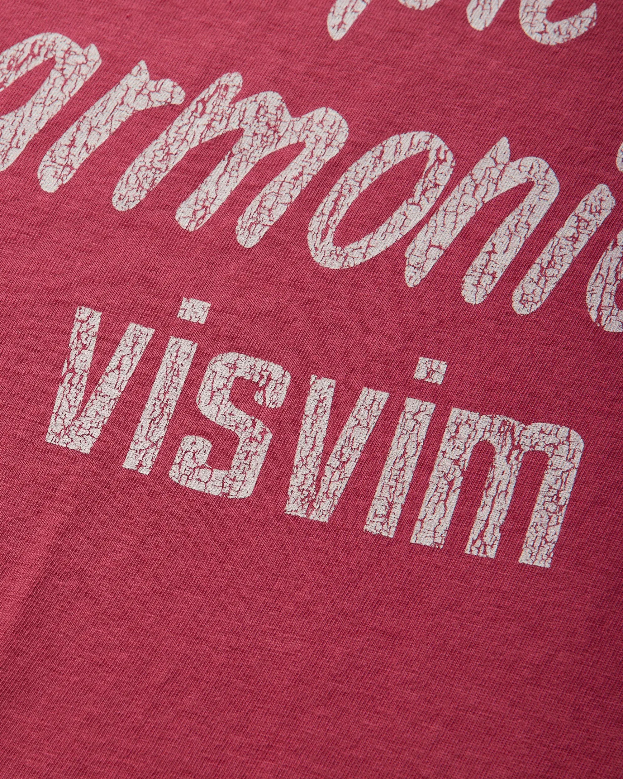 visvim Men's Jumbo T-Shirt DMGD Red