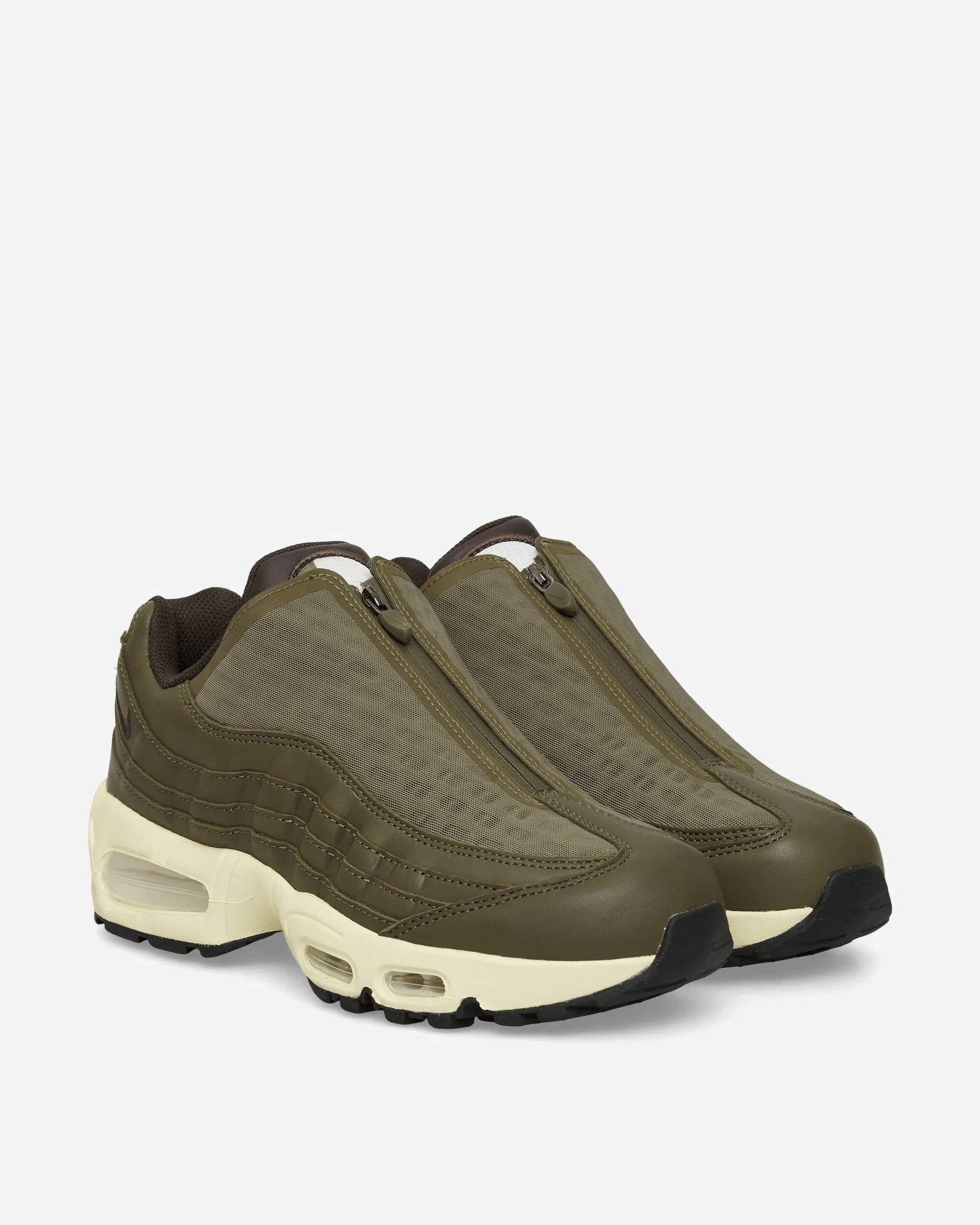 Nike Air Max 95 Big Bubble Zip Sneakers Medium Olive / Alabaster