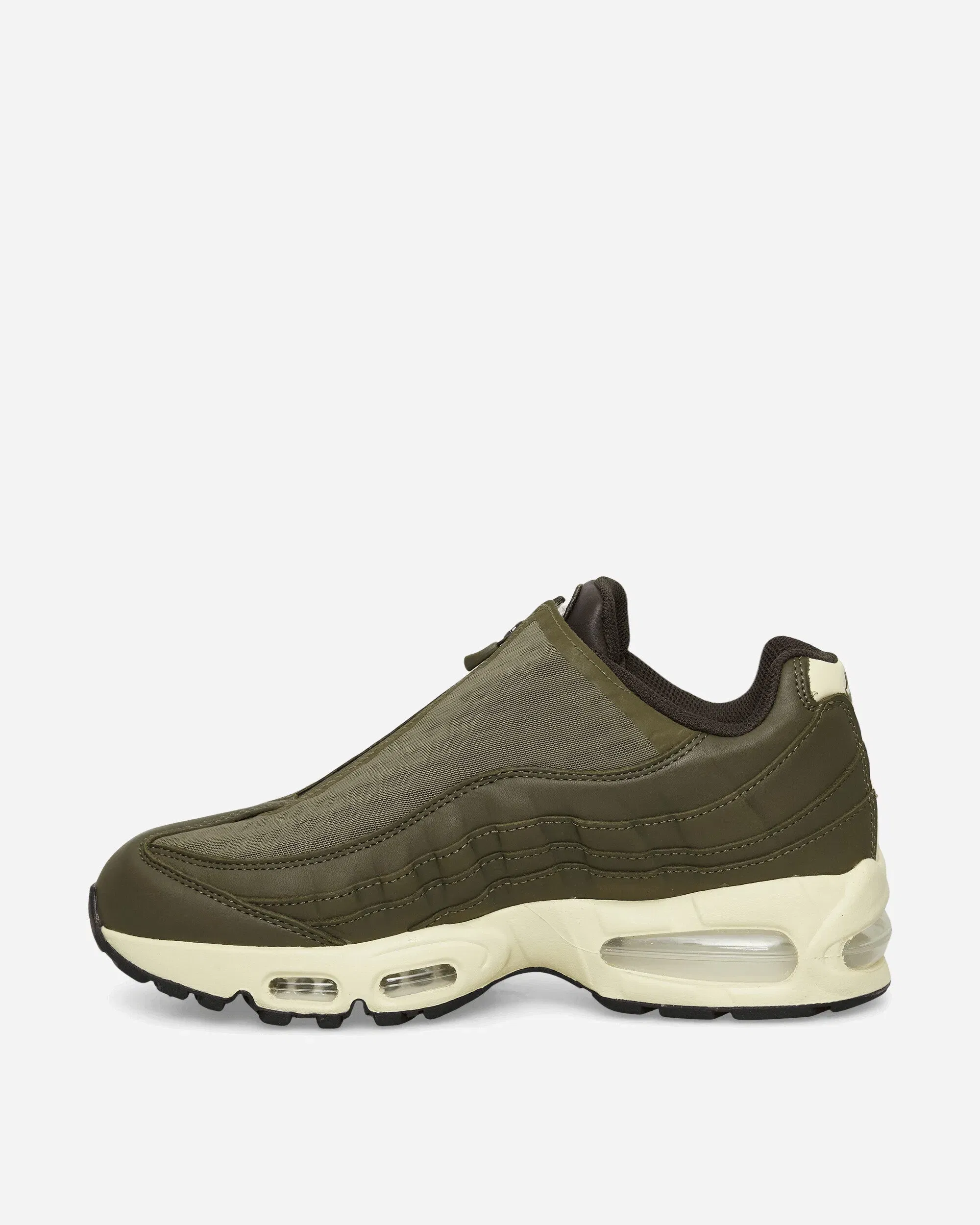 Nike Air Max 95 Big Bubble Zip Sneakers Medium Olive / Alabaster