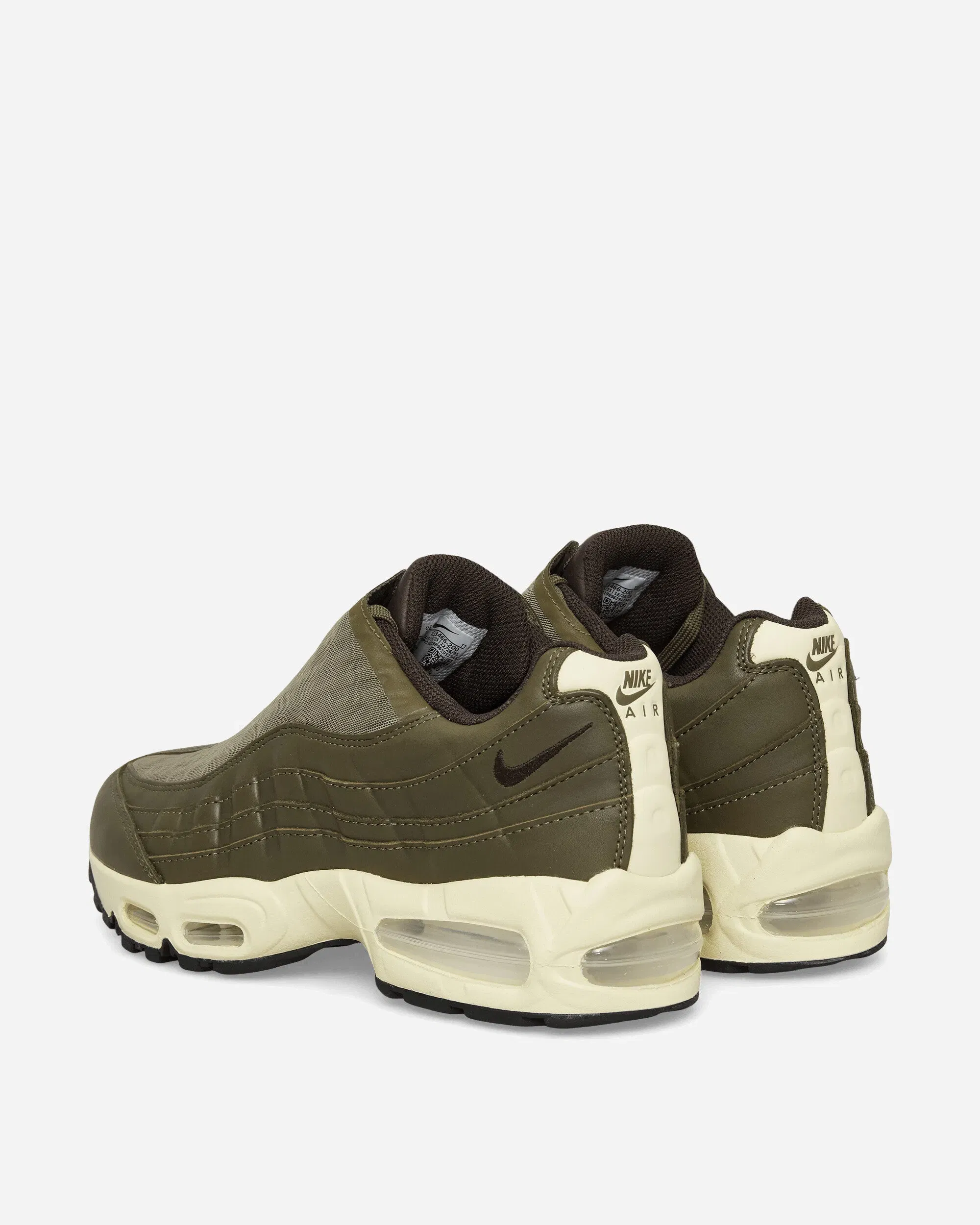 Nike Air Max 95 Big Bubble Zip Sneakers Medium Olive / Alabaster
