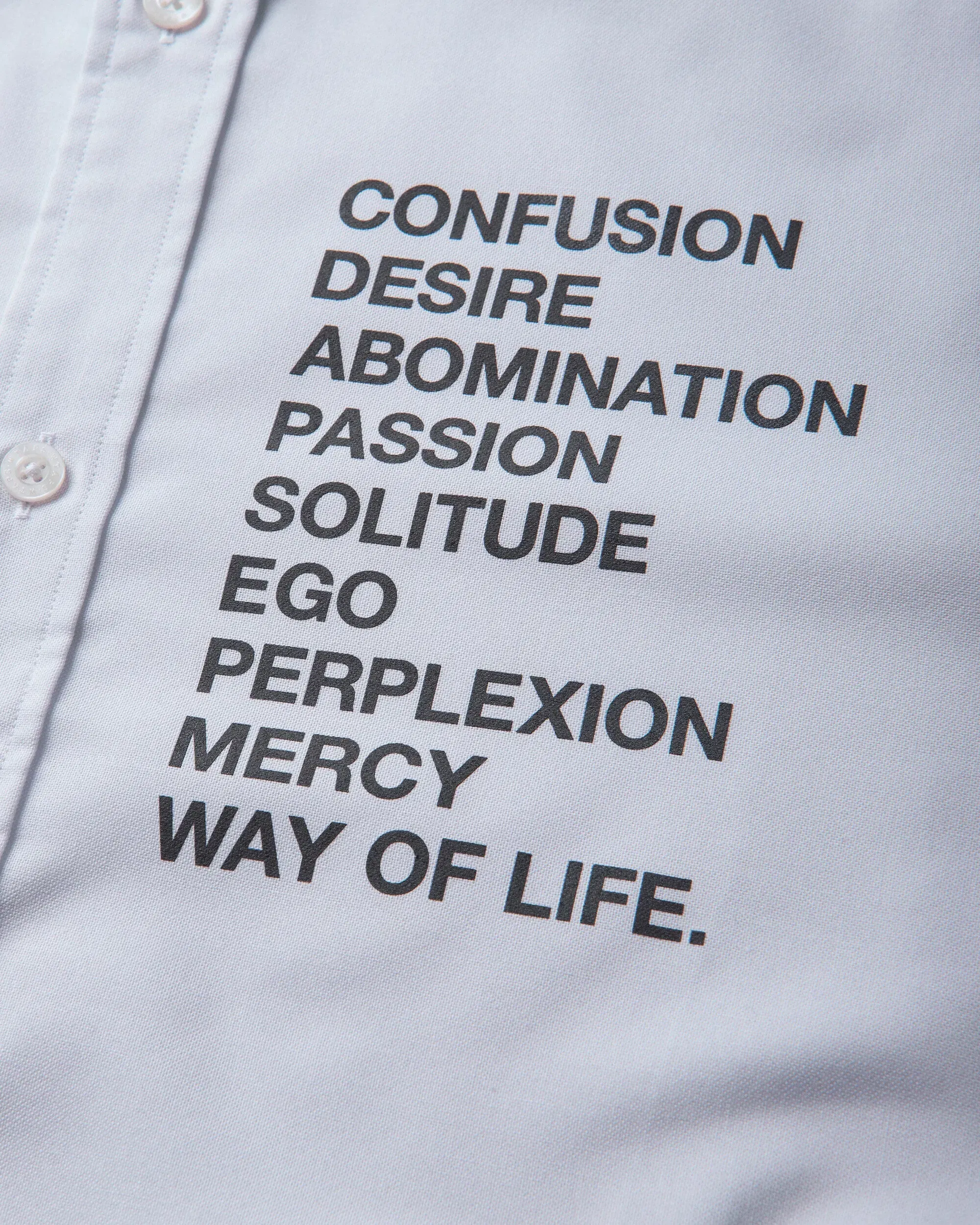 WTAPS Men's BD Shortsleeve Shirt White