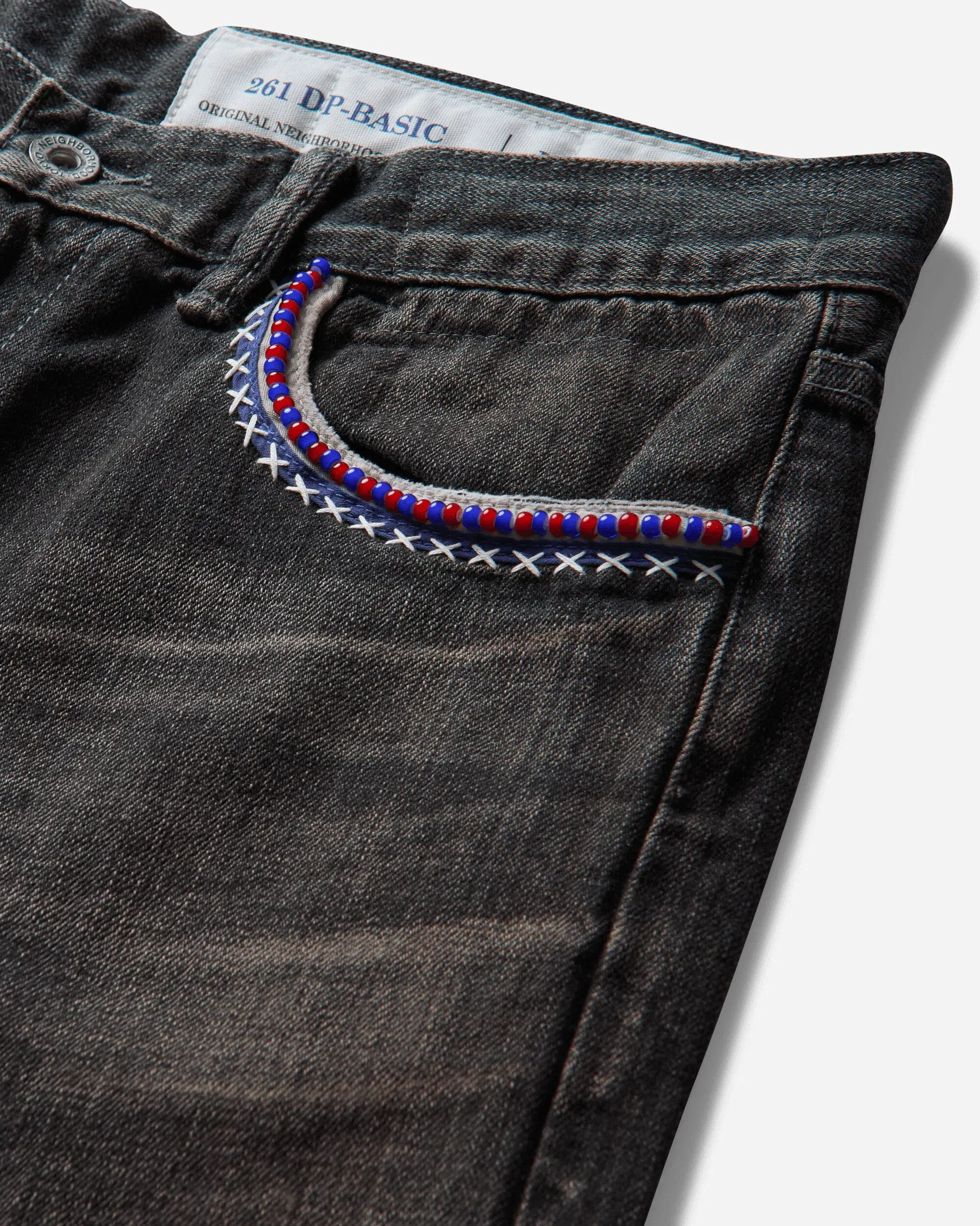 Neighborhood Men's Savage Denim DP Basic Pants Black