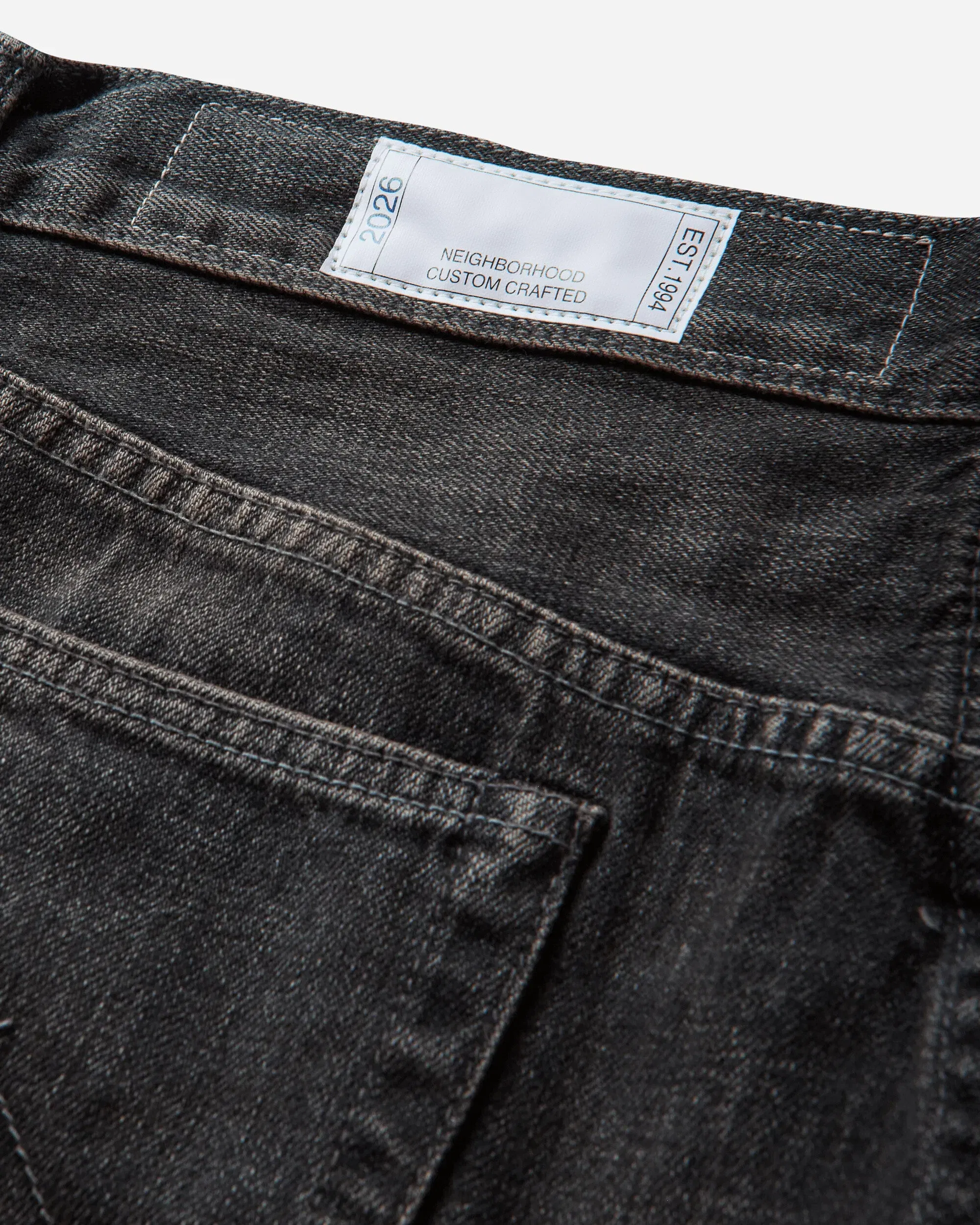 Neighborhood Men's Savage Denim DP Basic Pants Black