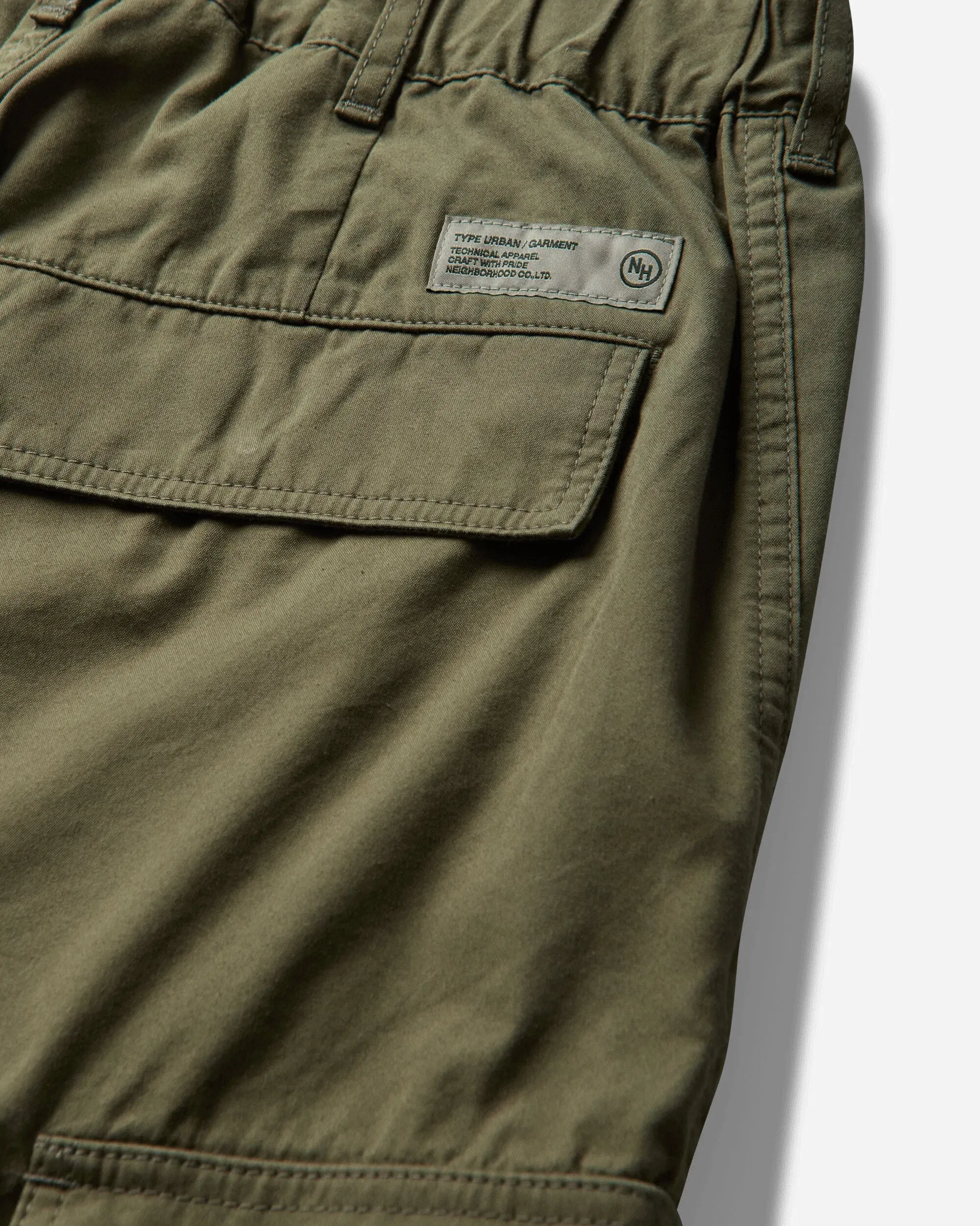 Neighborhood Men's Wide Cargo Short Pants Olive Drab
