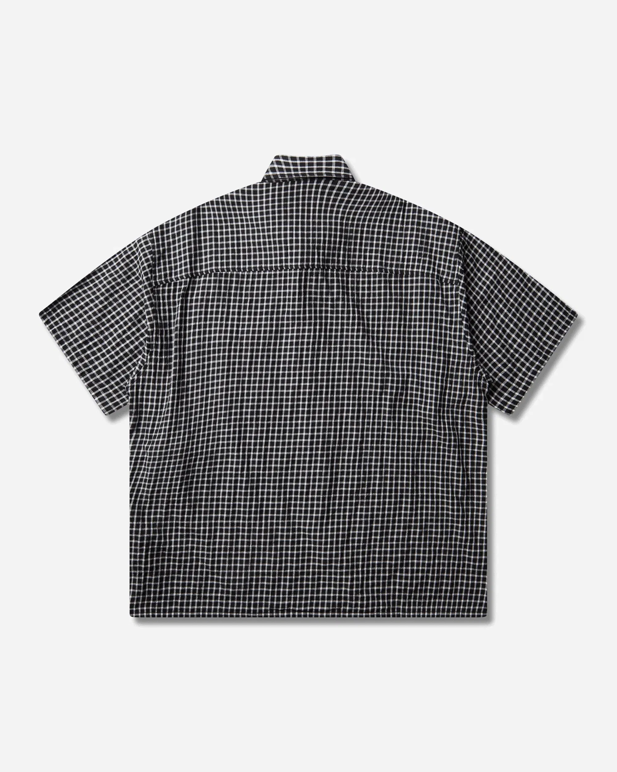 Neighborhood Men's BW Check Shortsleeve Shirt Black