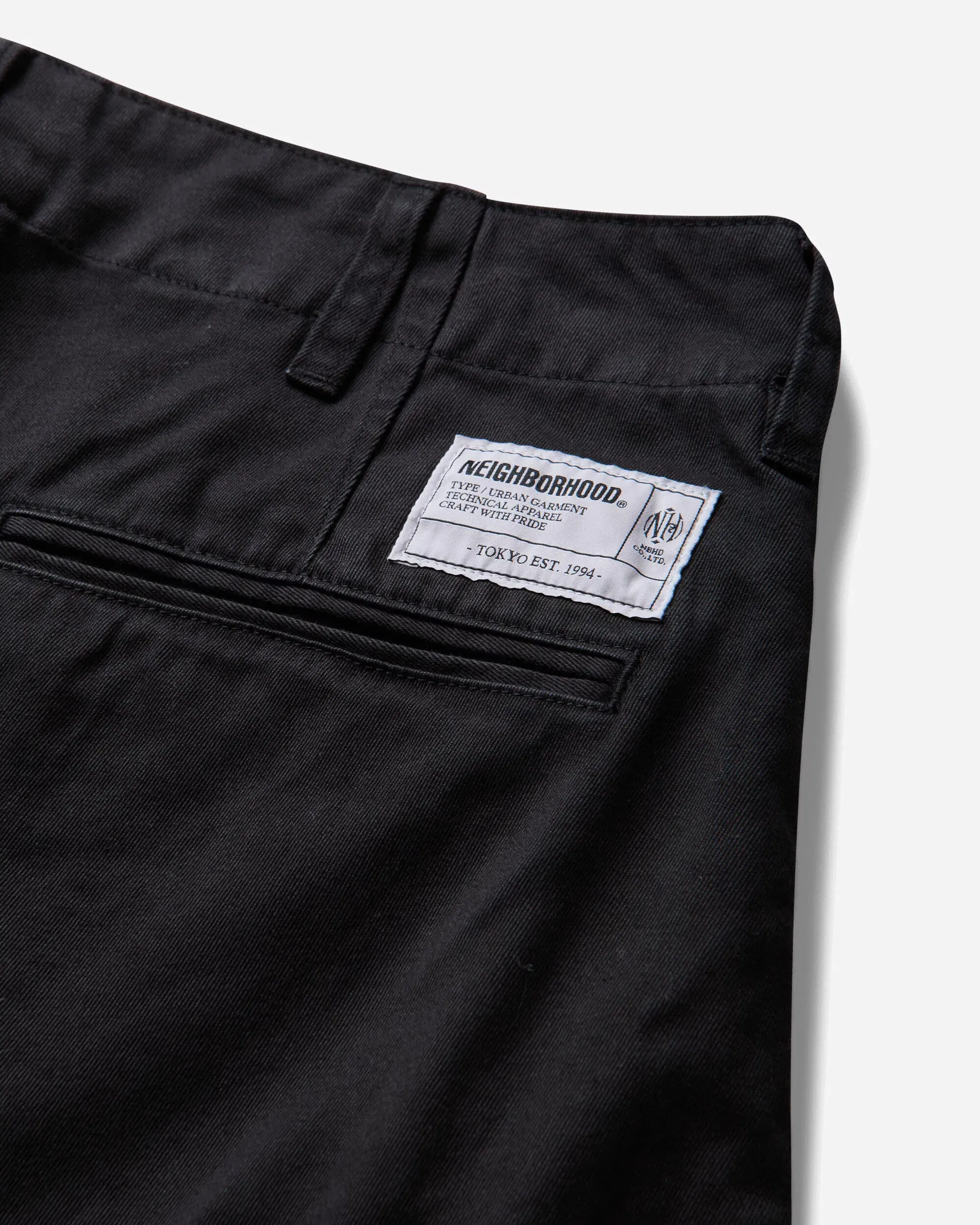 Neighborhood Men's Classic Chino Short Pants Black