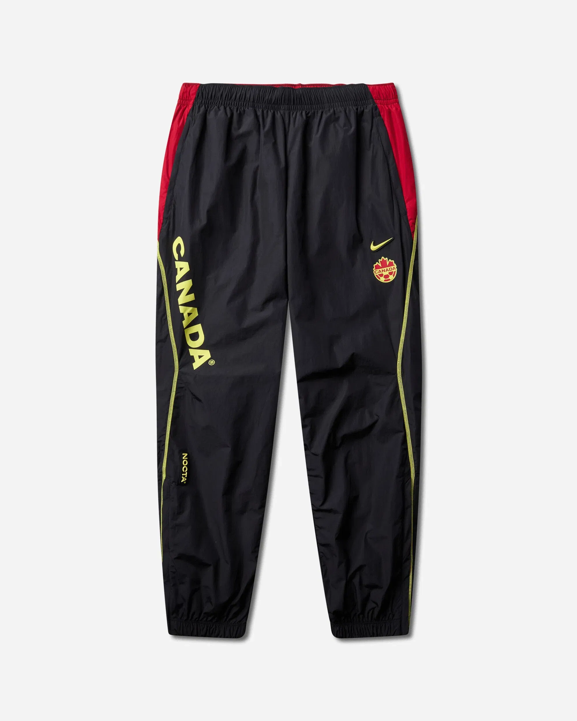 Nike Canada x NOCTA Woven Track Pants Black / Gym Red / Sonic Yellow