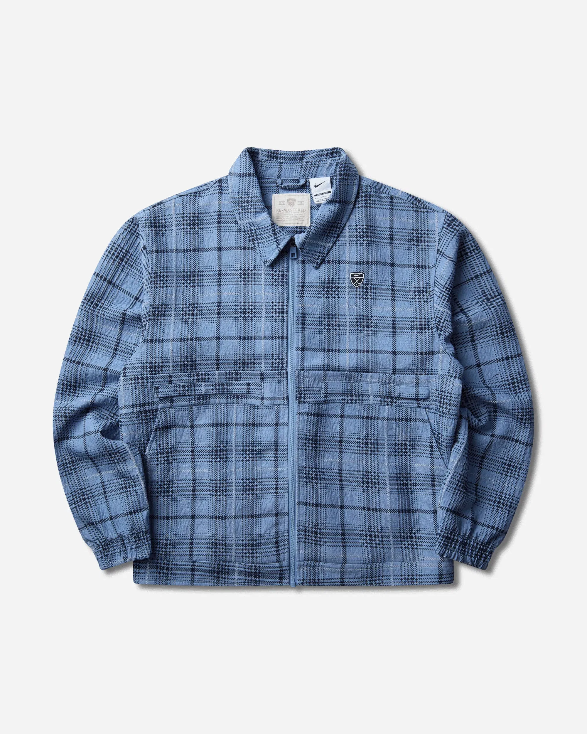Nike Men's Tartan Loose Jacket Work Blue / Black