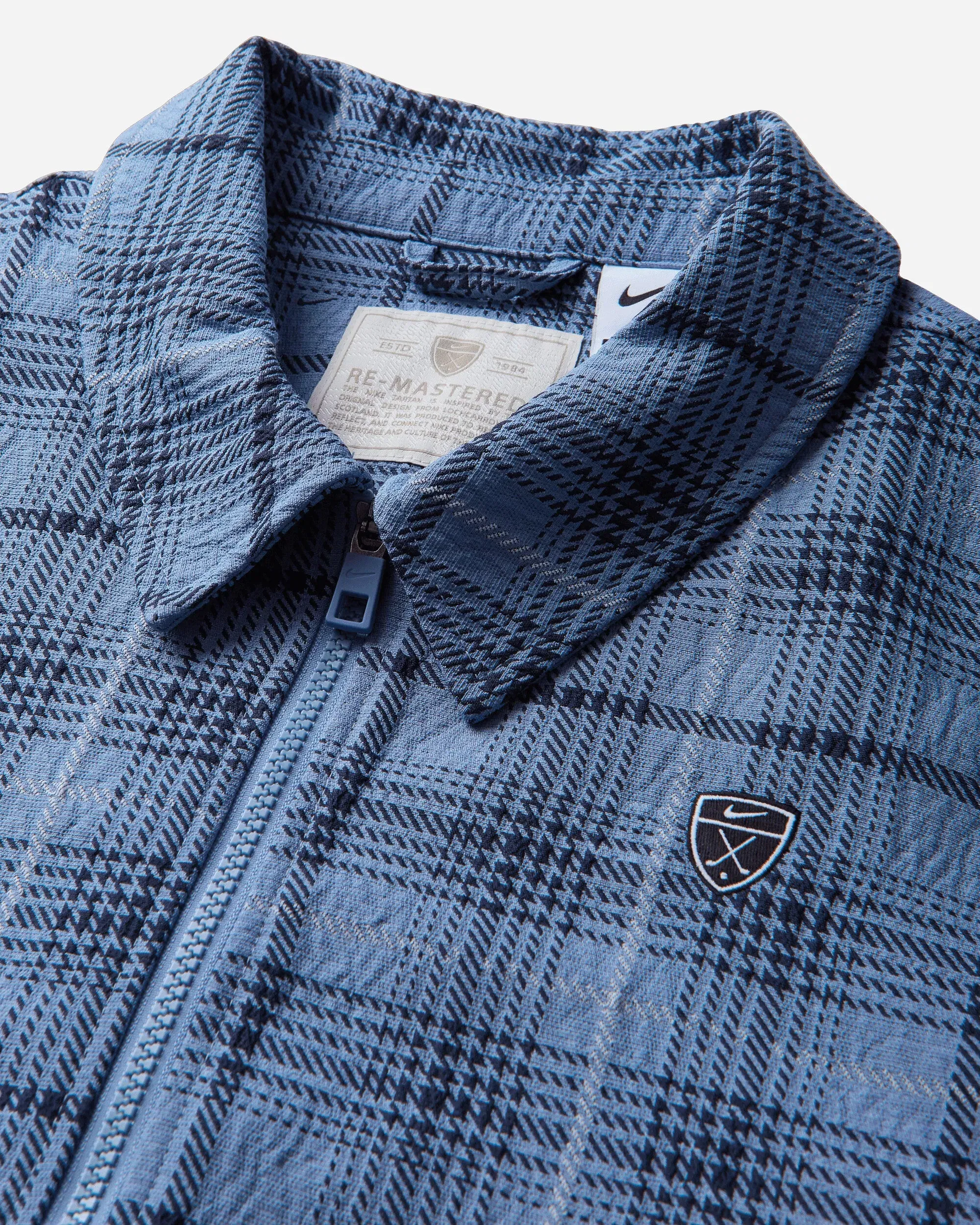 Nike Men's Tartan Loose Jacket Work Blue / Black