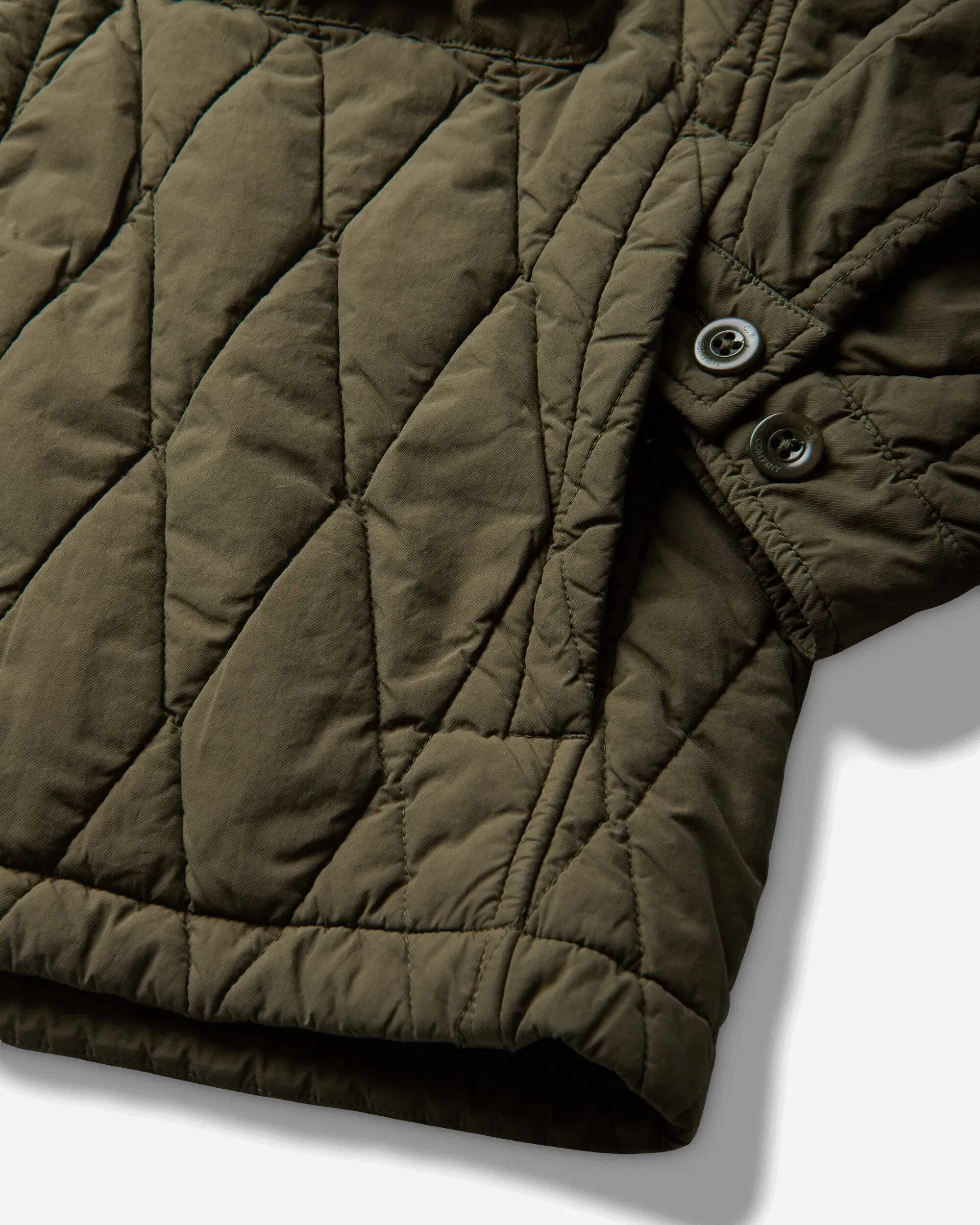 C.P. Company Men's GD Liner Mixed Goggle Jacket Ivy Green
