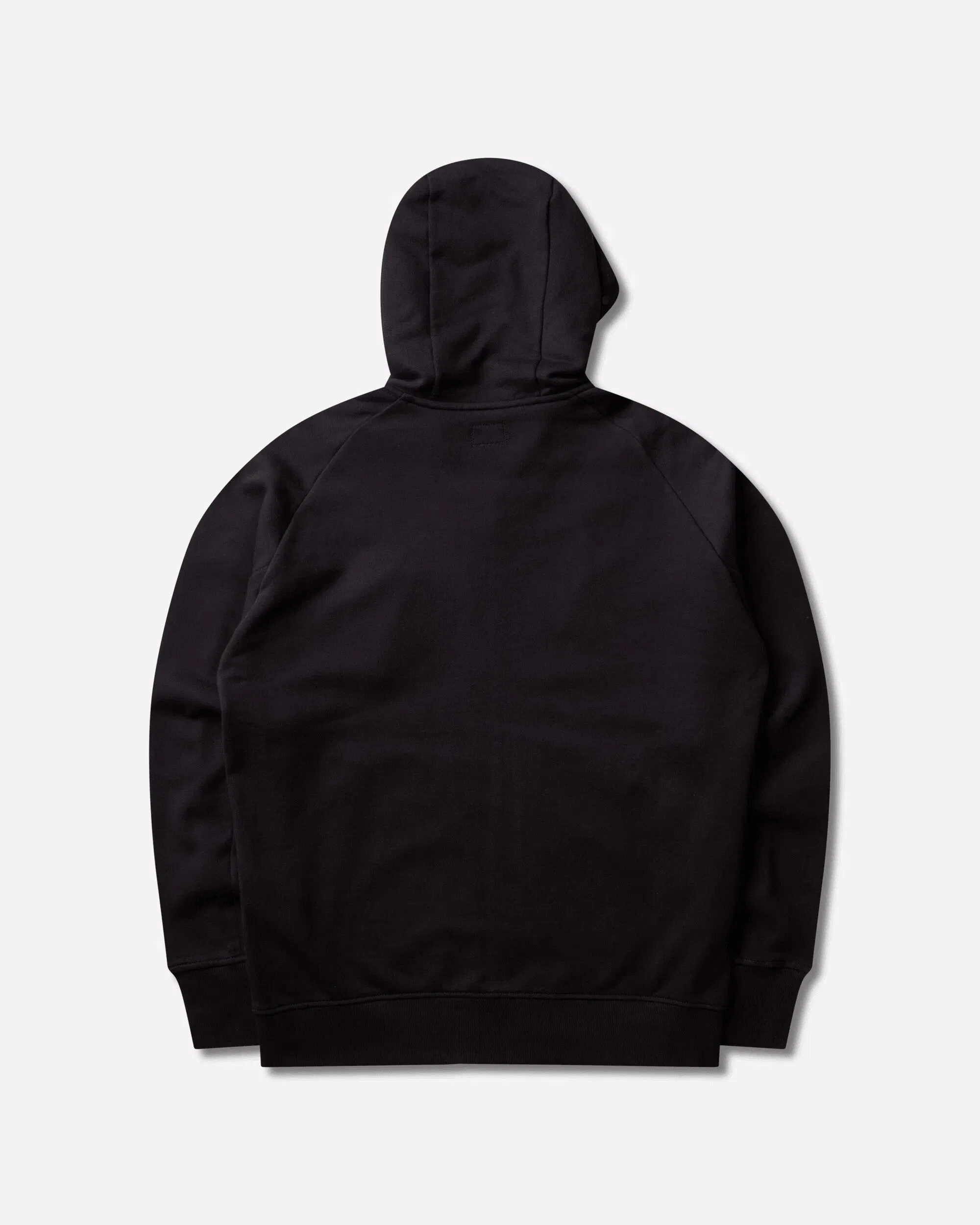 C.P. Company Men's Diagonal Raised Fleece Goggle Zipped Hoodie Black