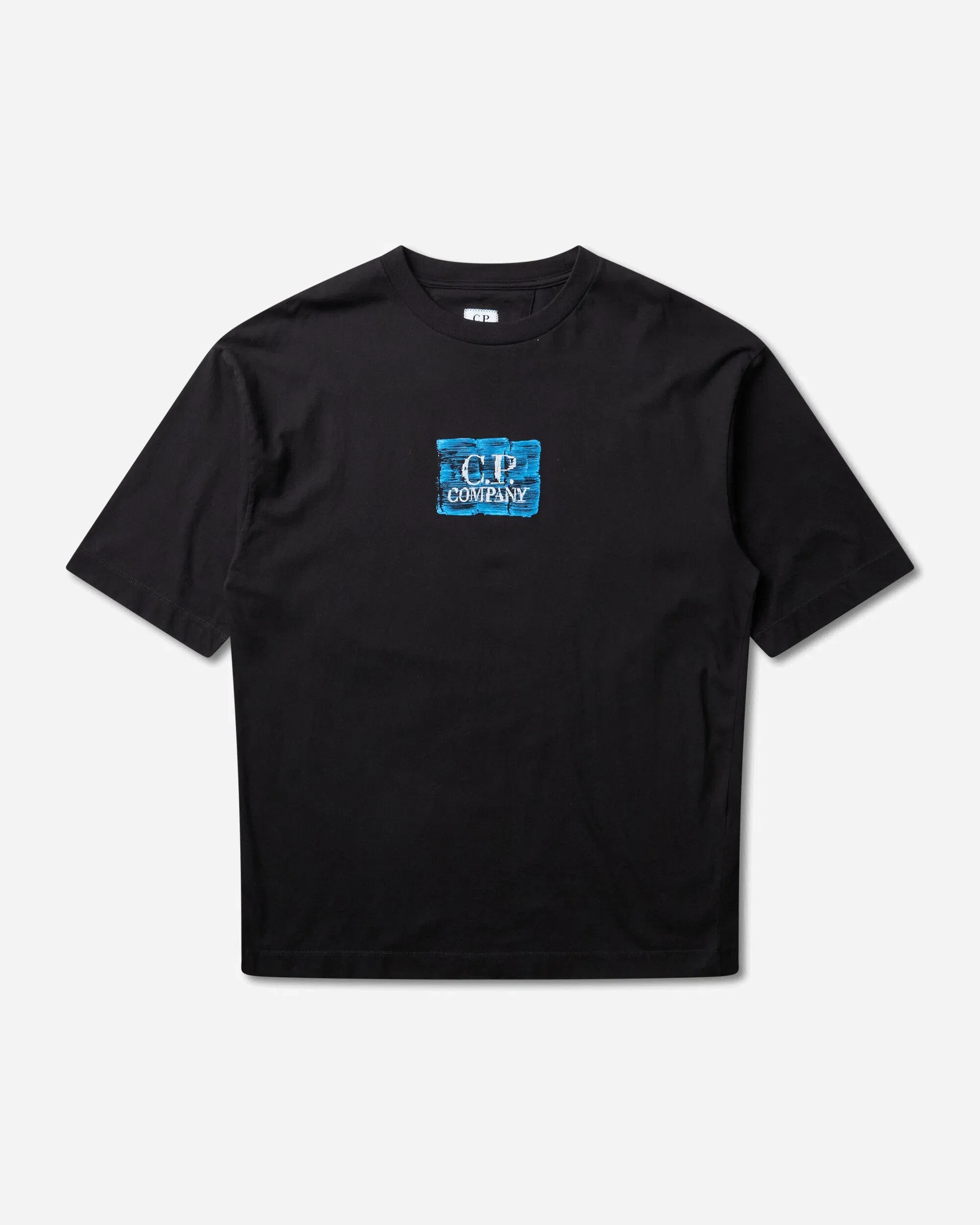 C.P. Company Men's 30/1 Jersey Logo T-Shirt Black