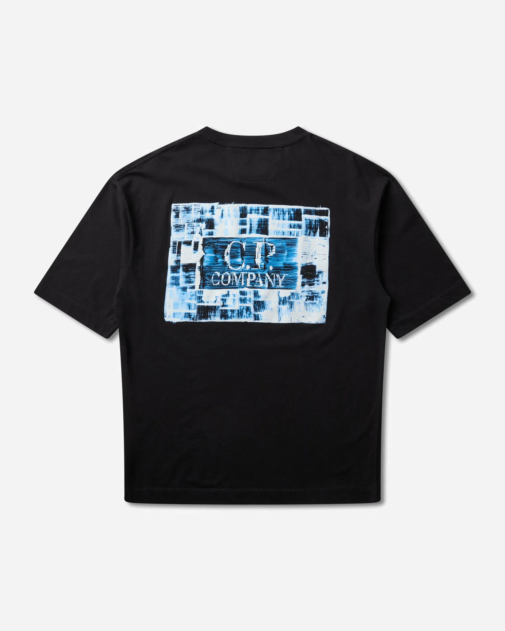 C.P. Company Men's 30/1 Jersey Logo T-Shirt Black