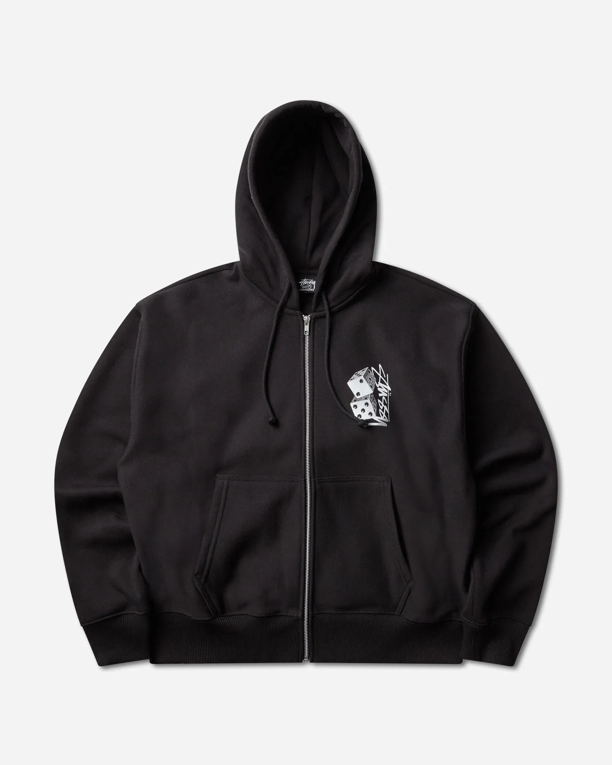 Stussy Tall Dice Zip Hoodie Black