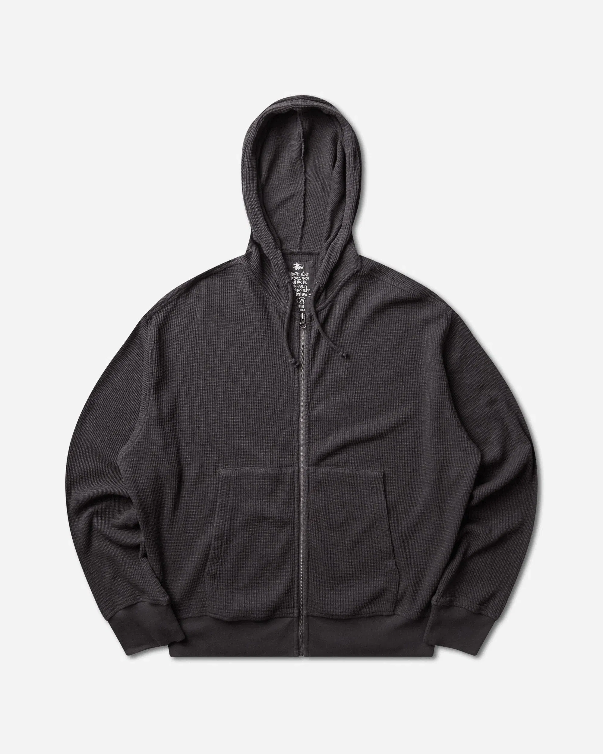 Stussy Light Weight Thermal Hoodie Faded Black