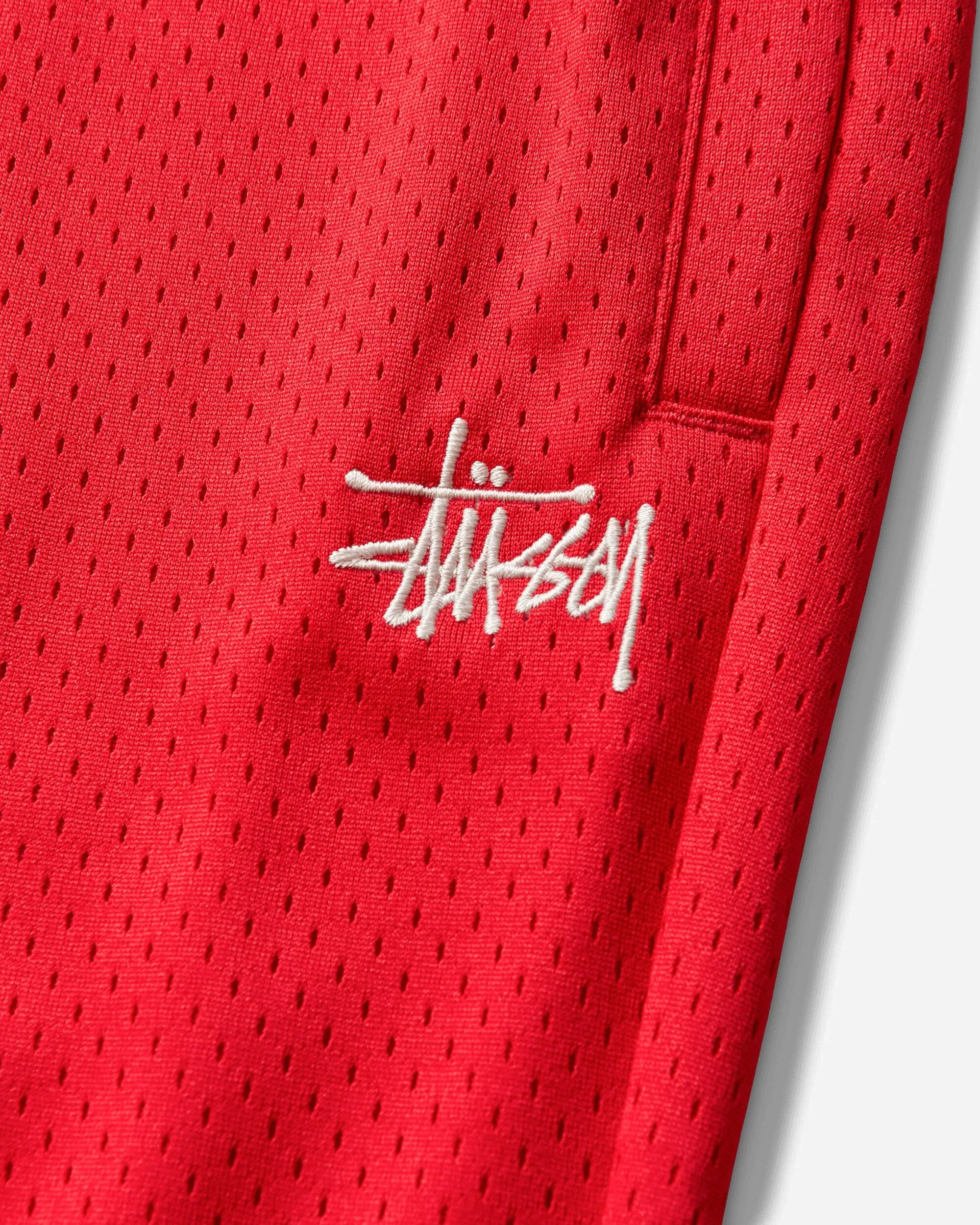 Stussy Mesh Track Pants Red