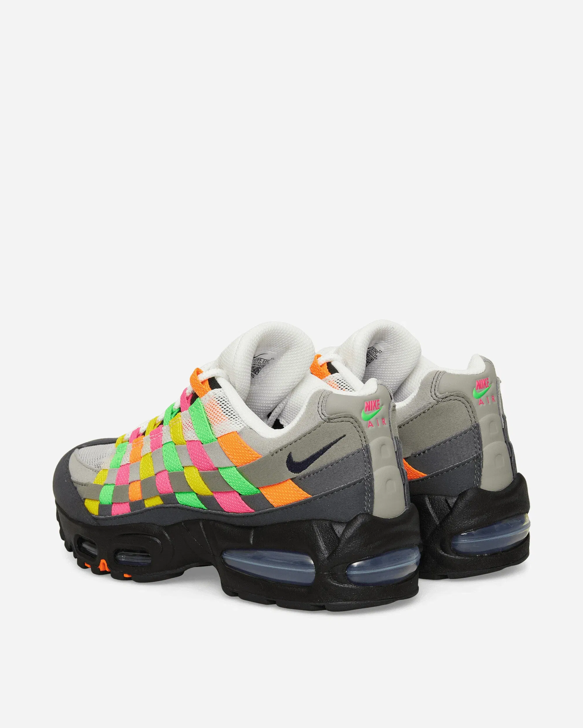 Nike Air Max 95 Big Bubble Woven Sneakers Hyper Pink / Green Strike