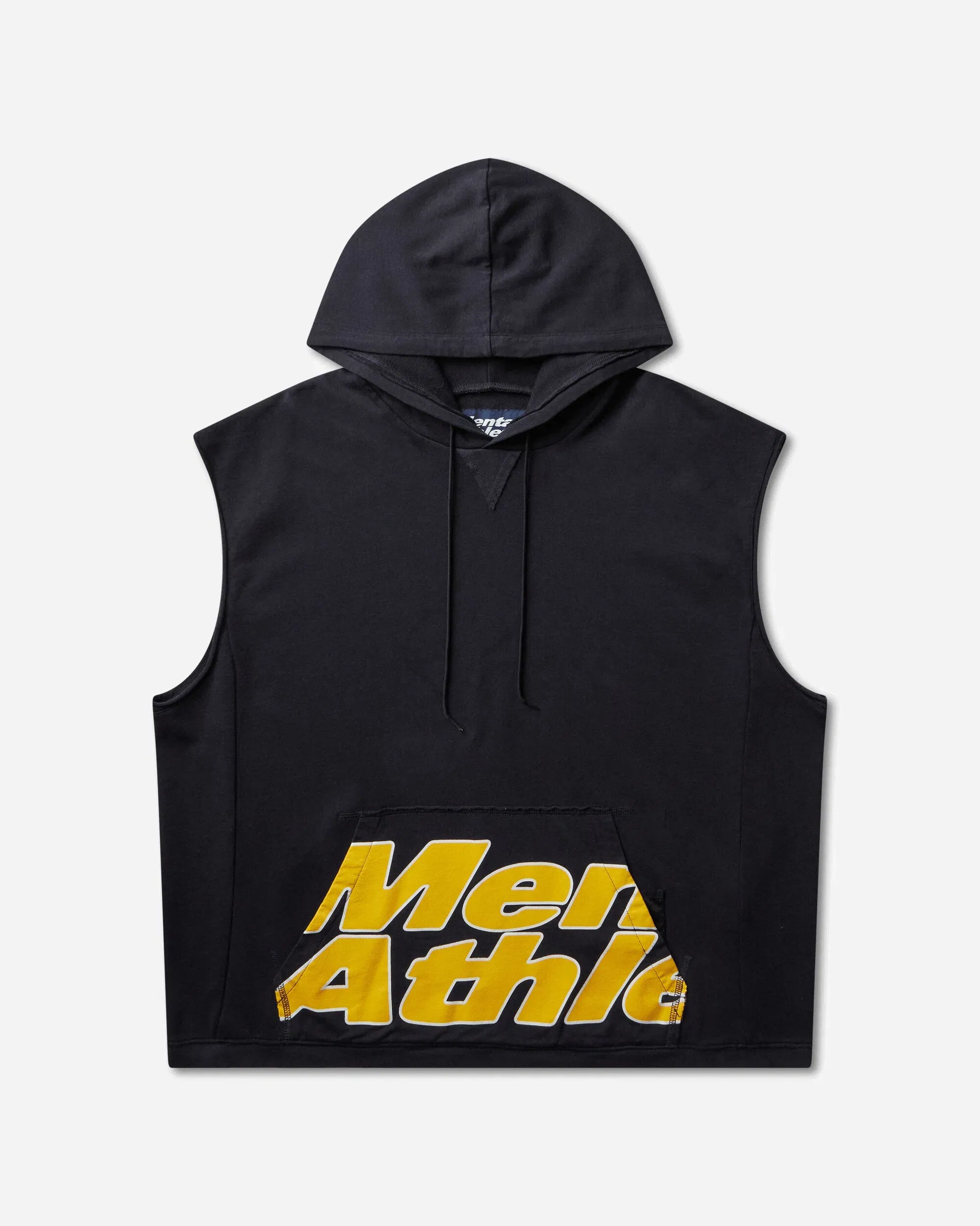 Mental Athletic Overlogo Sleeveless Sweat Hoodie Baritone Blue