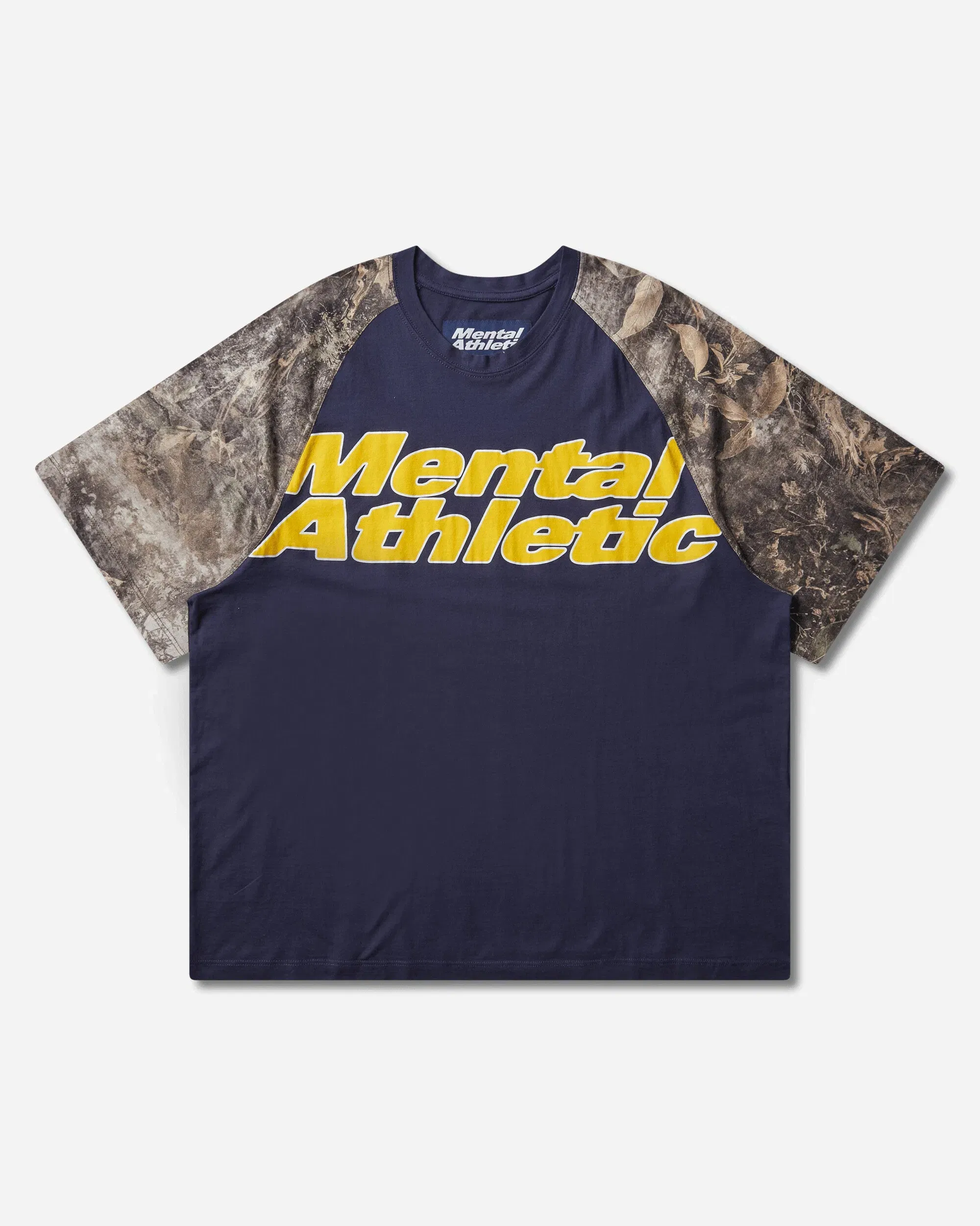 Mental Athletic Overlogo Raglan T-Shirt Baritone Blue