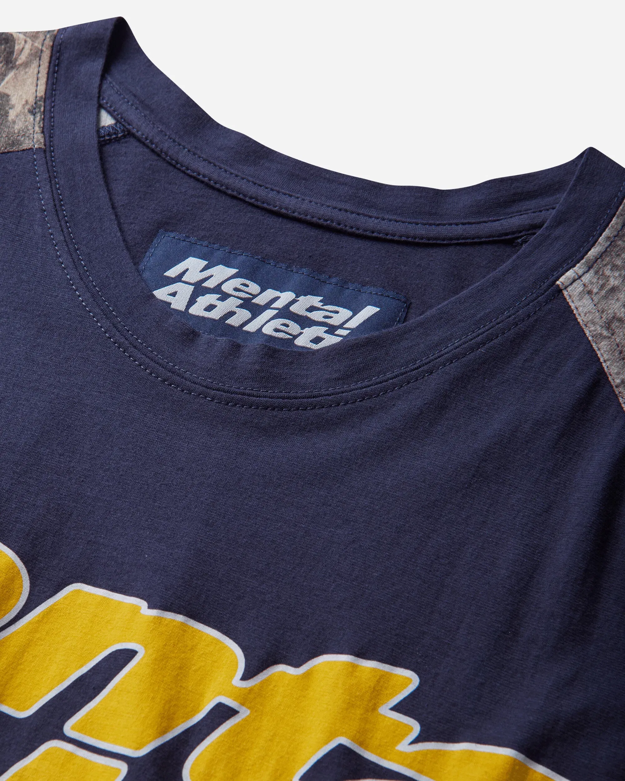 Mental Athletic Overlogo Raglan T-Shirt Baritone Blue