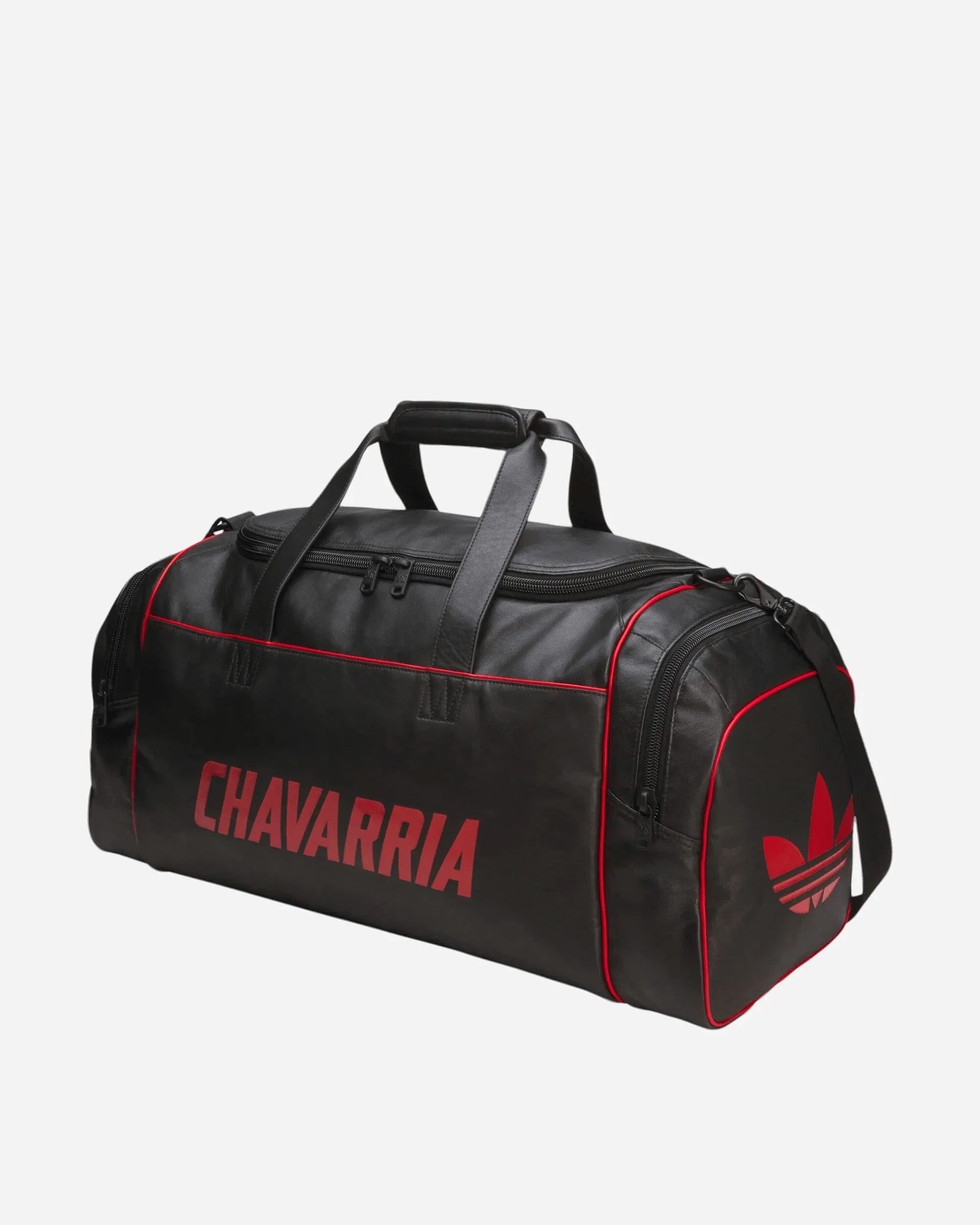 adidas Willy Chavarria Premium Leather Gym Bag Black