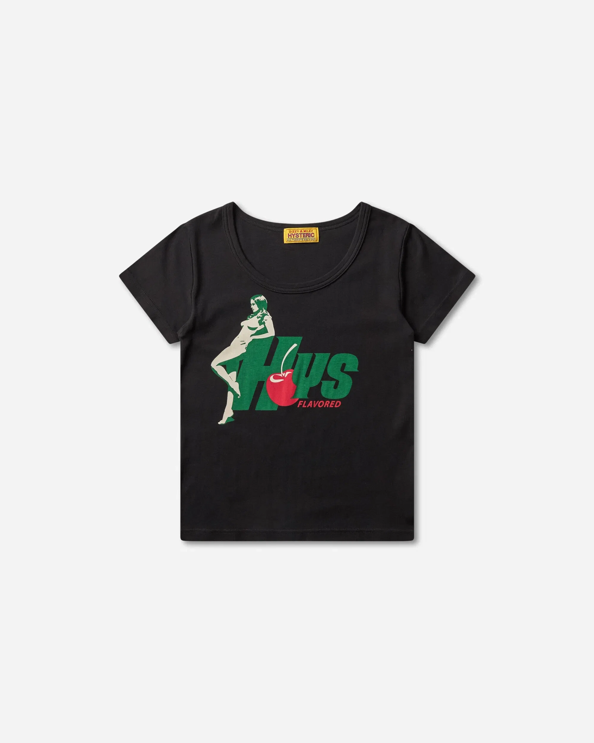 Hysteric Glamour Women's HYS Flavor Baby T-Shirt Black