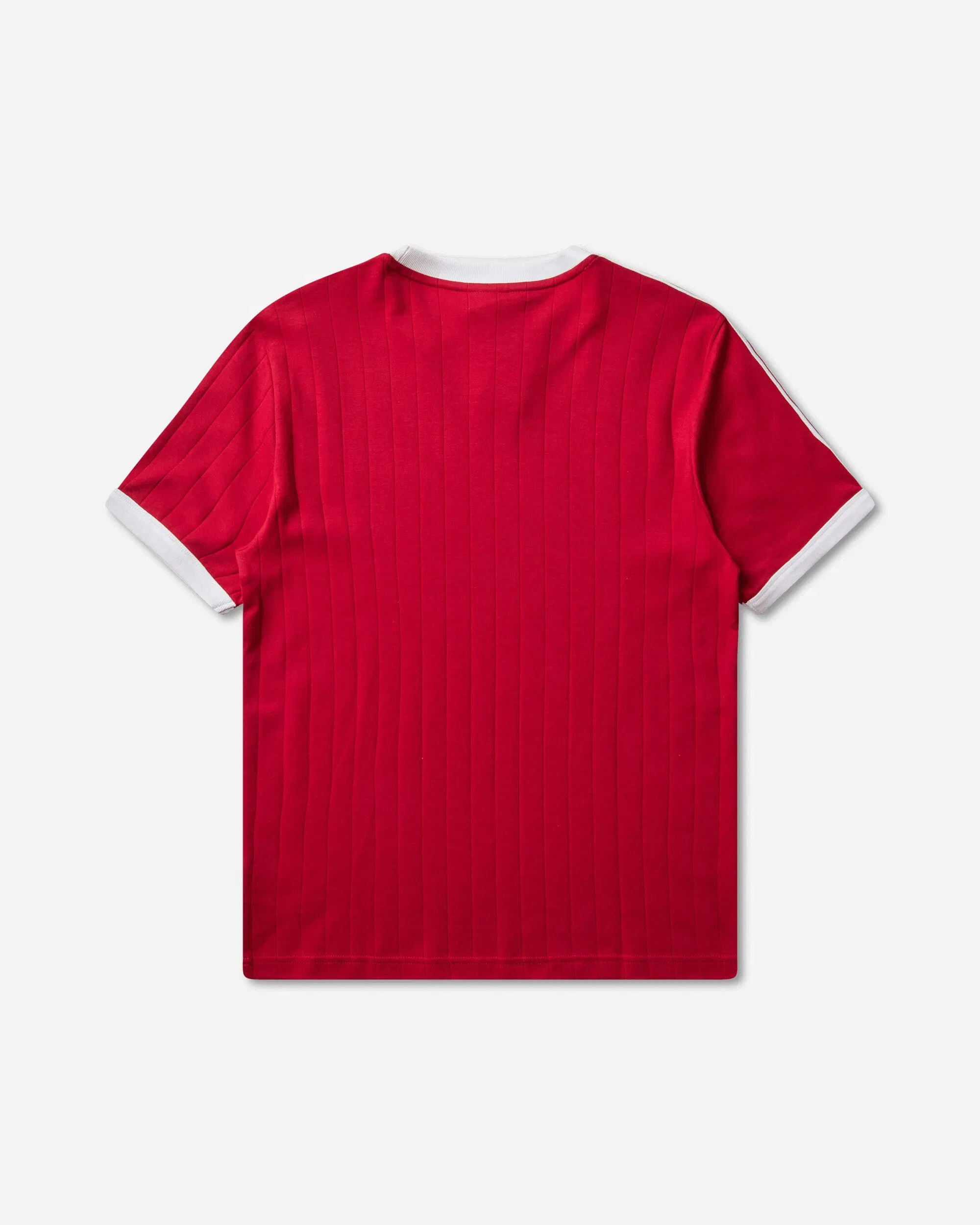adidas Men's Drop Needle 3-Stripes T-Shirt Team Victory Red