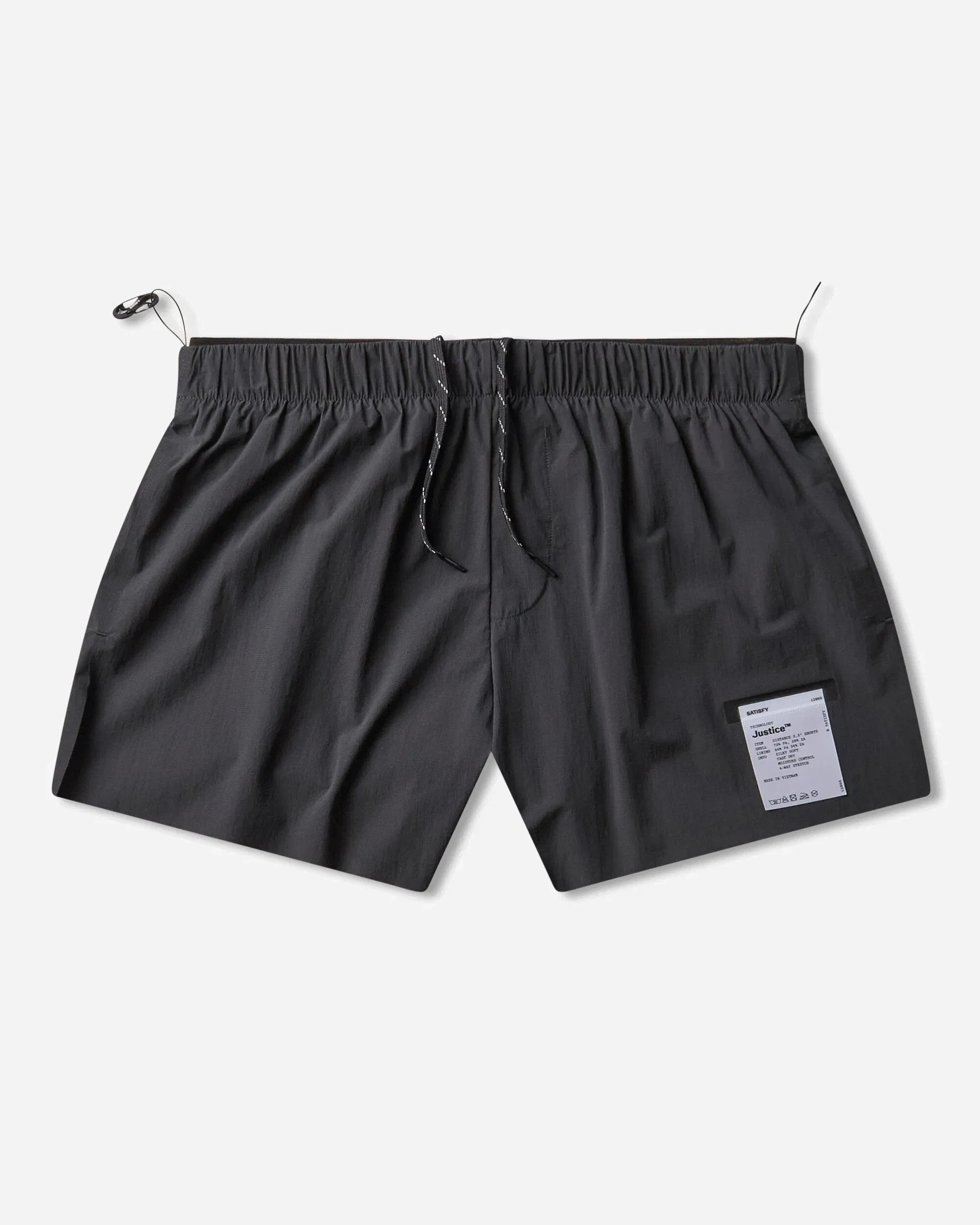 Satisfy Men's Justice Distance 2.5in Shorts Black
