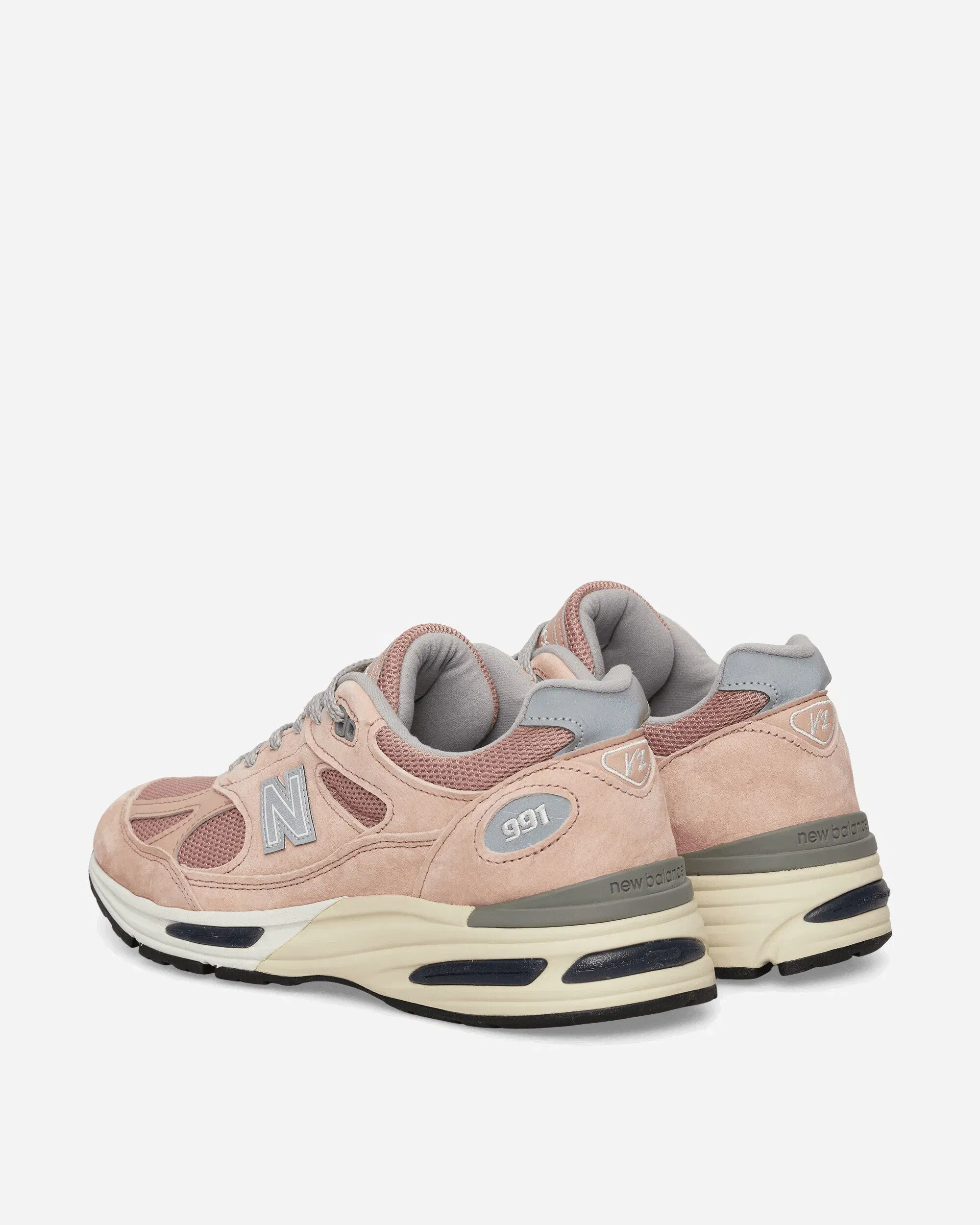 New Balance Made in UK 991v2 Sneakers Mahogany Rose / Siver