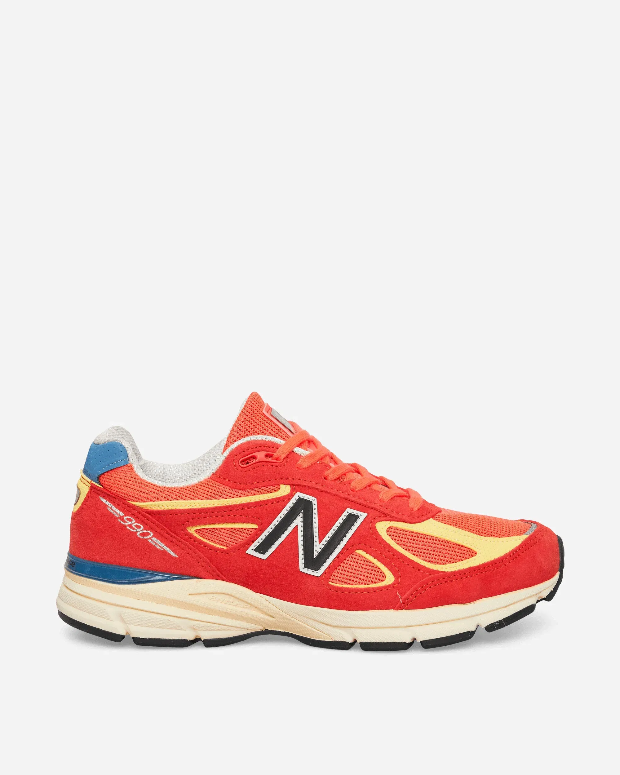 New Balance Made in USA 990v4 Sneakers Urgent Red / Maize / Afterglow