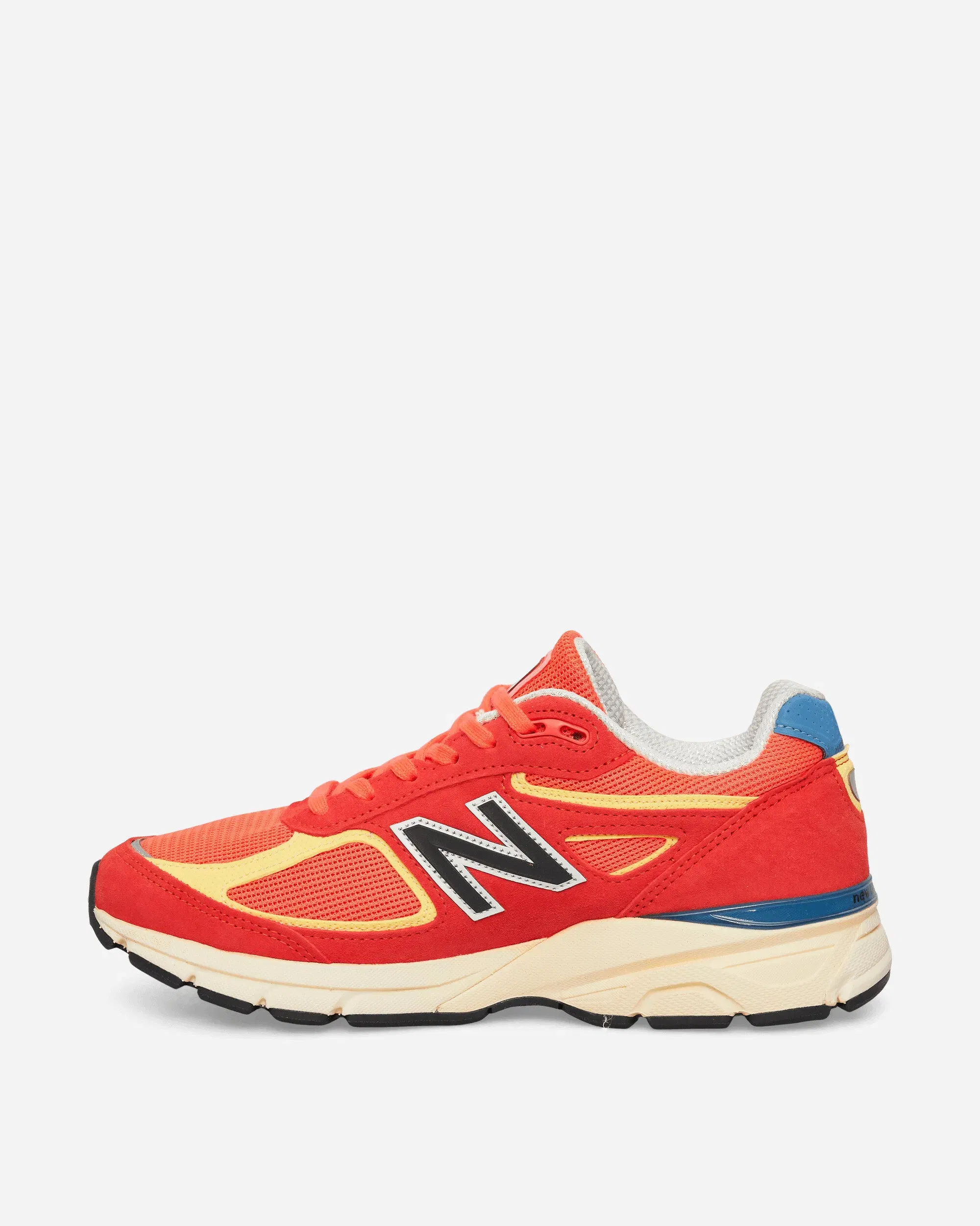 New Balance Made in USA 990v4 Sneakers Urgent Red / Maize / Afterglow