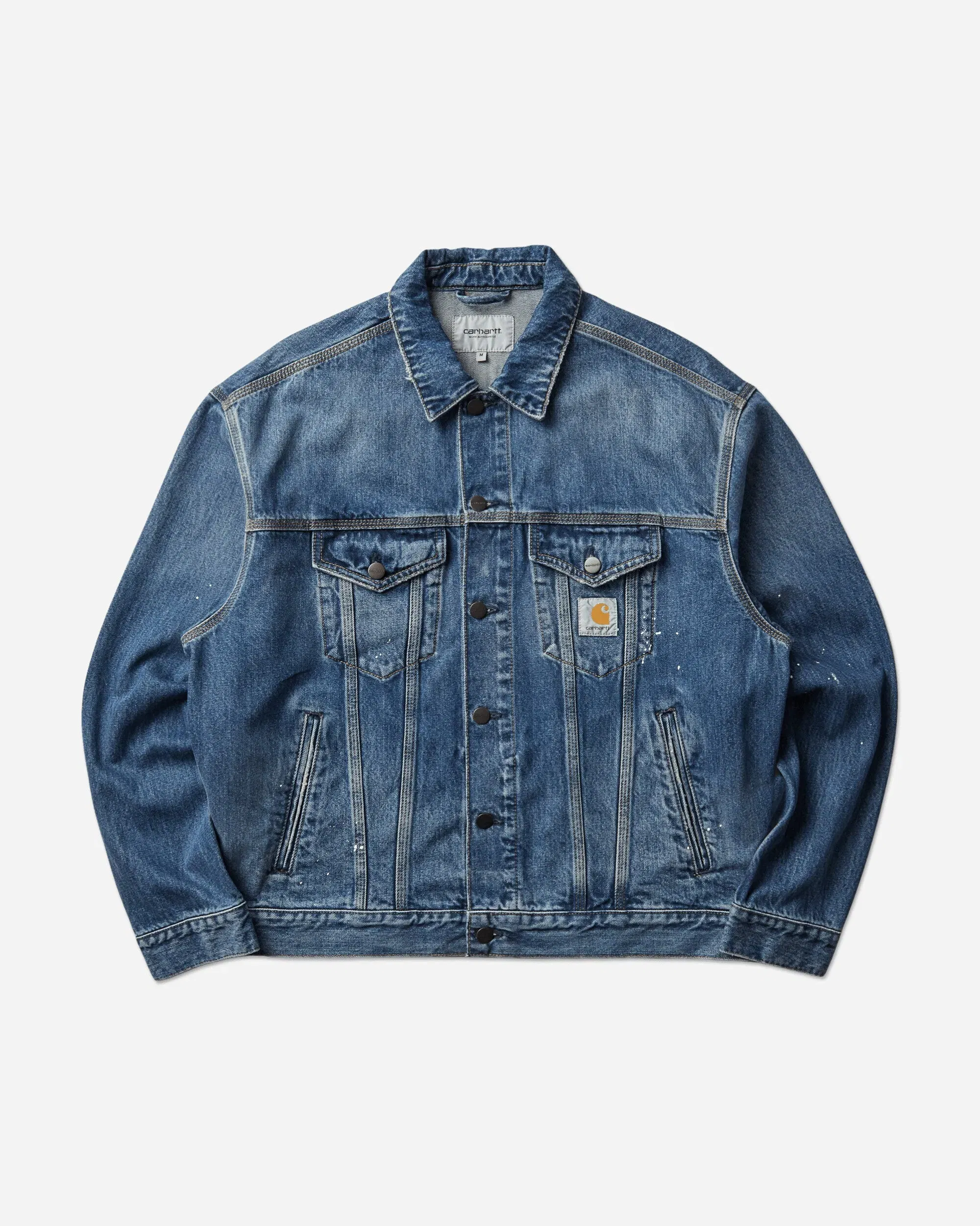 Carhartt WIP Men's Helston Jacket Blue (Destroy Wash)