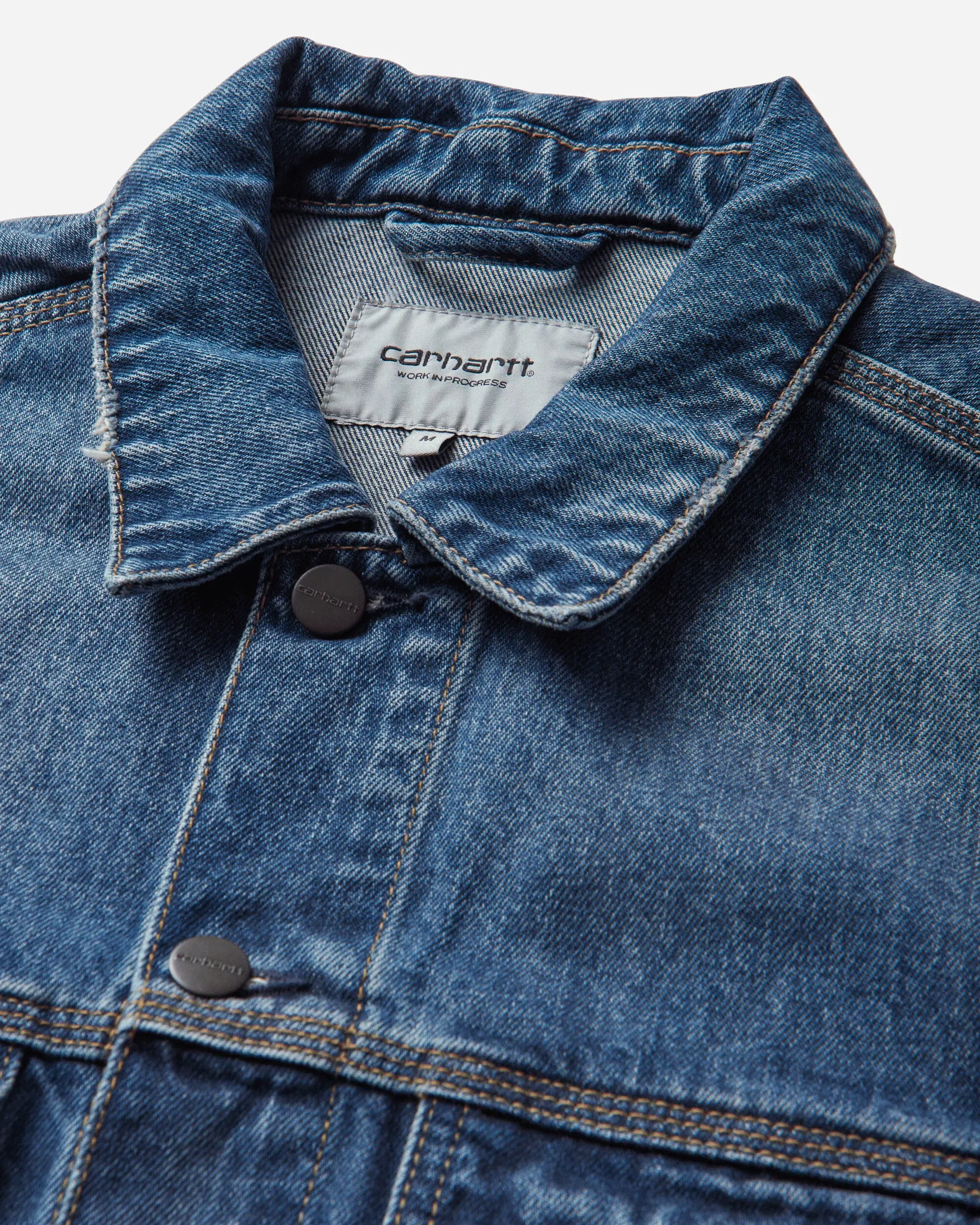 Carhartt WIP Men's Helston Jacket Blue (Destroy Wash)
